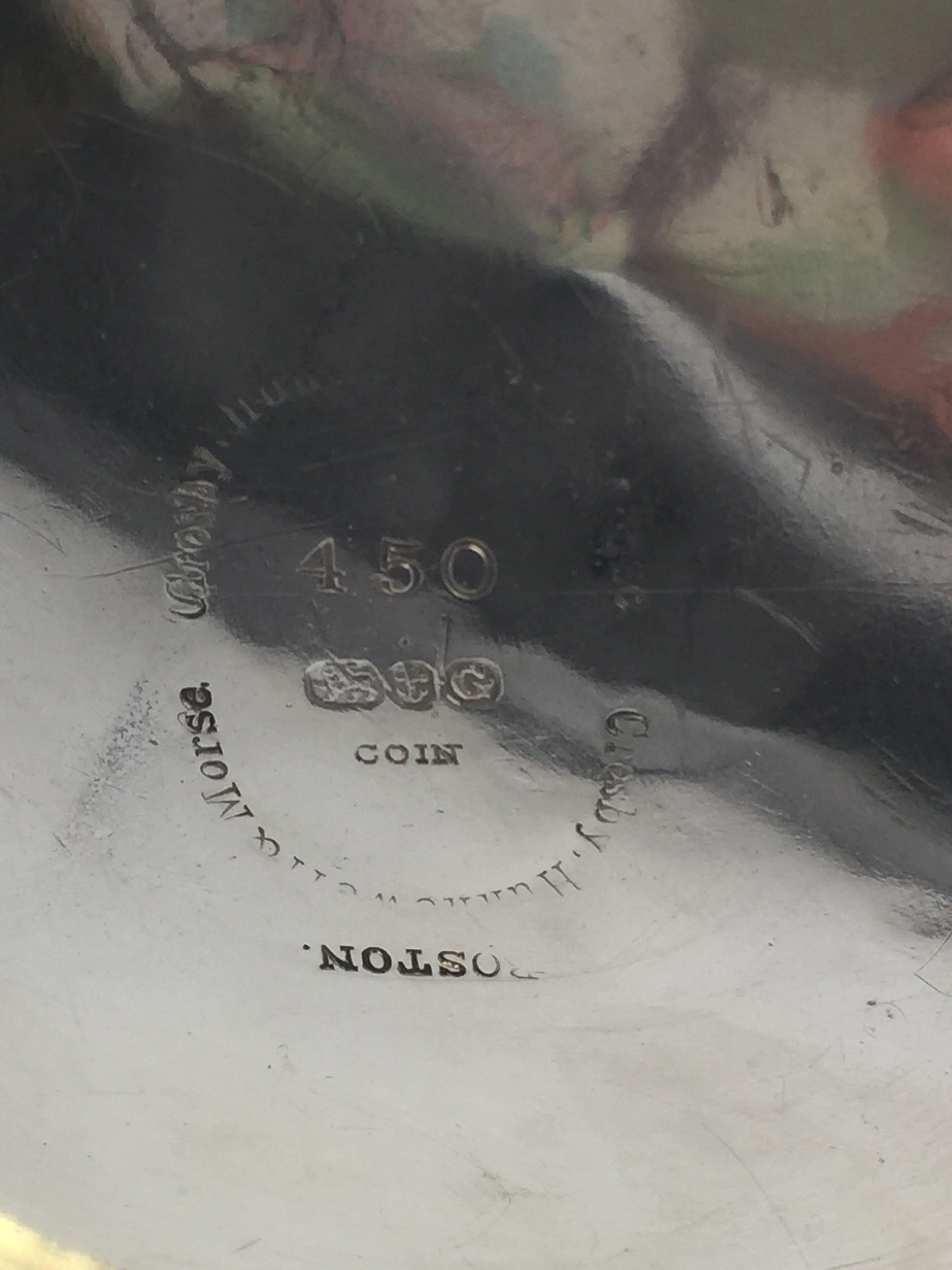 Milieu du XIXe siècle Aiguière à pichet en argent Gorham Coin des années 1850 en vente