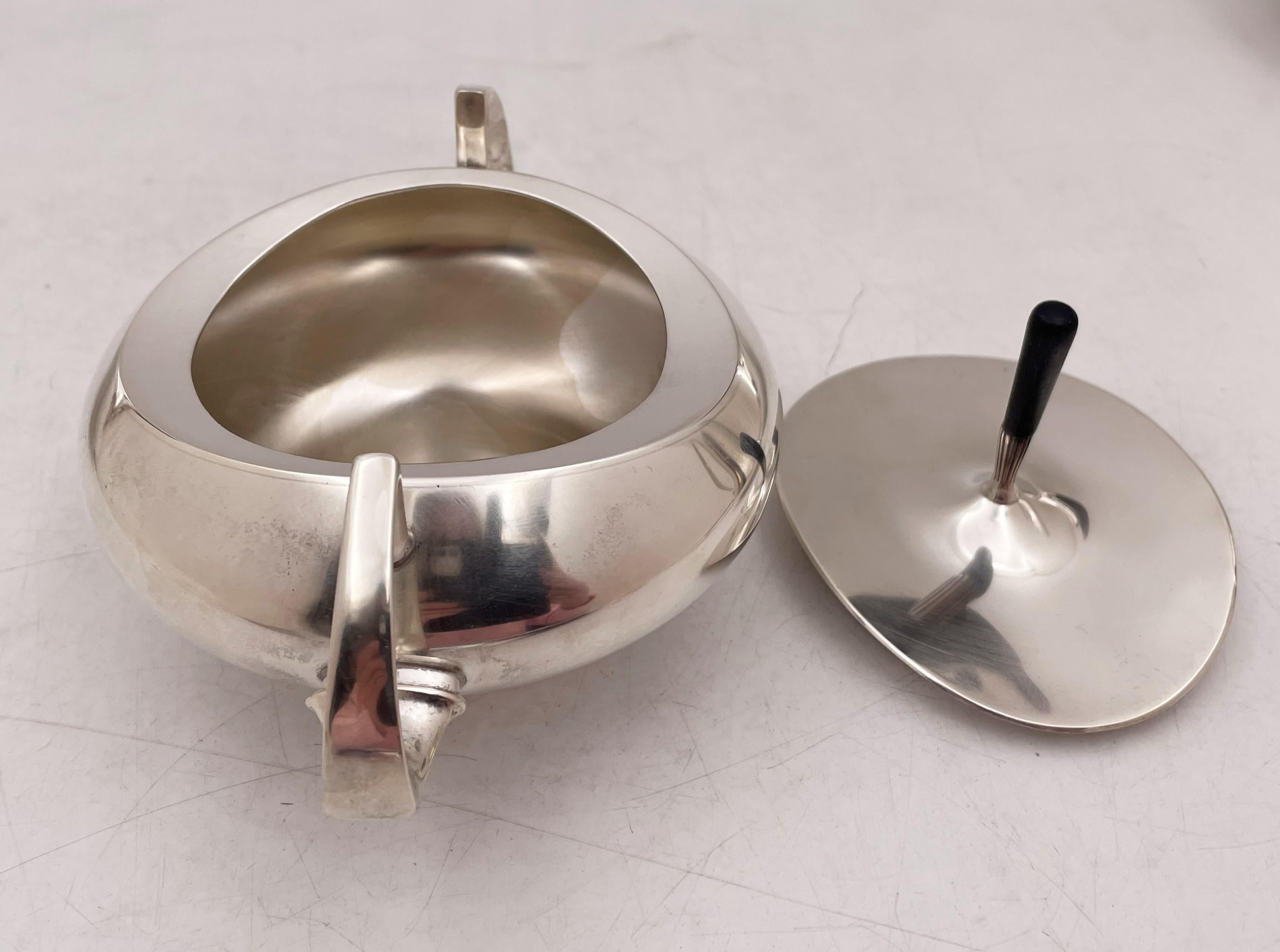 Gorham Colflesh Museum Sterling Silver 5-Piece Tea Set Mid-Century Modern 5