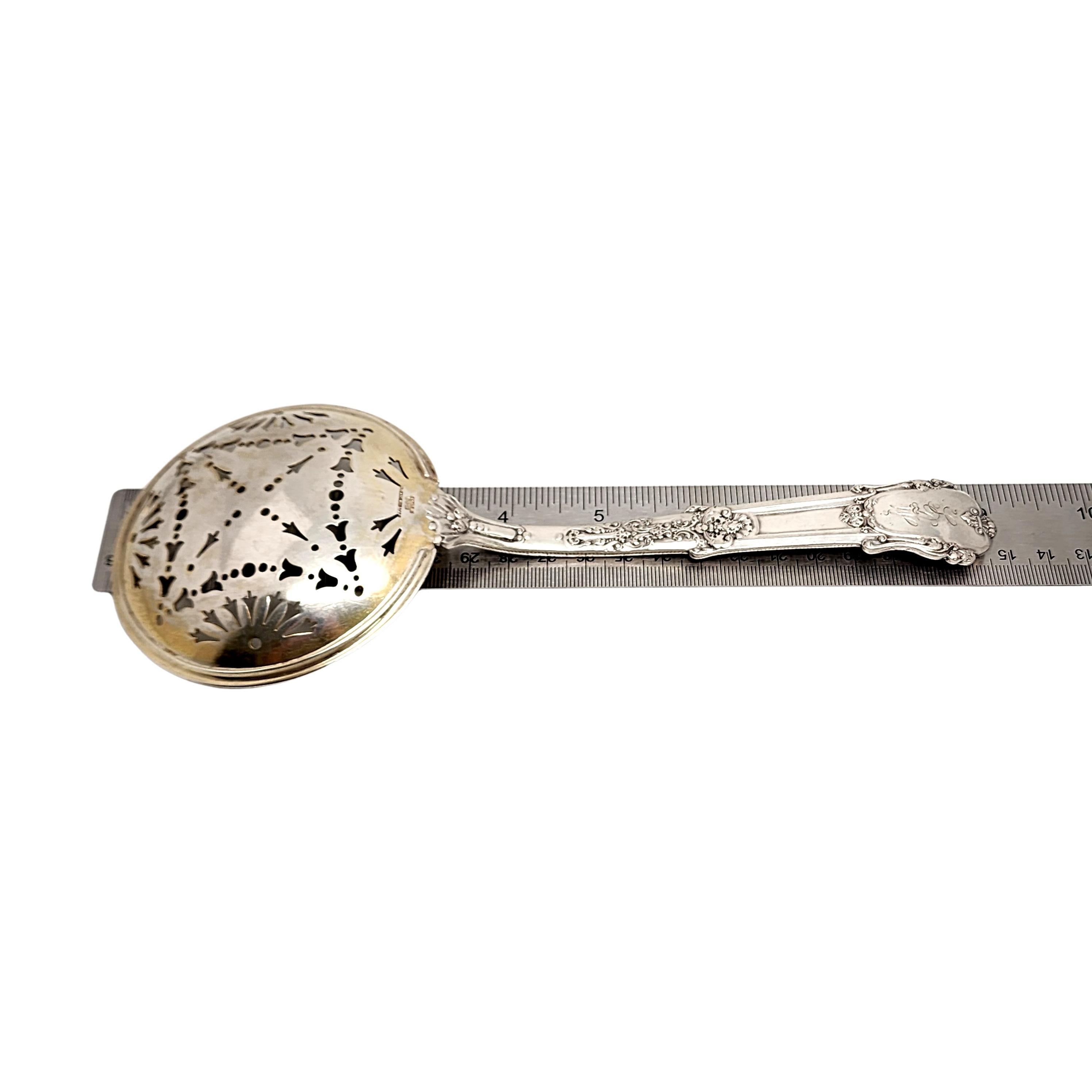 Gorham Coligni Sterling Silver Gold Wash Bowl Pea Serving Spoon w/Mono #15661 For Sale 7
