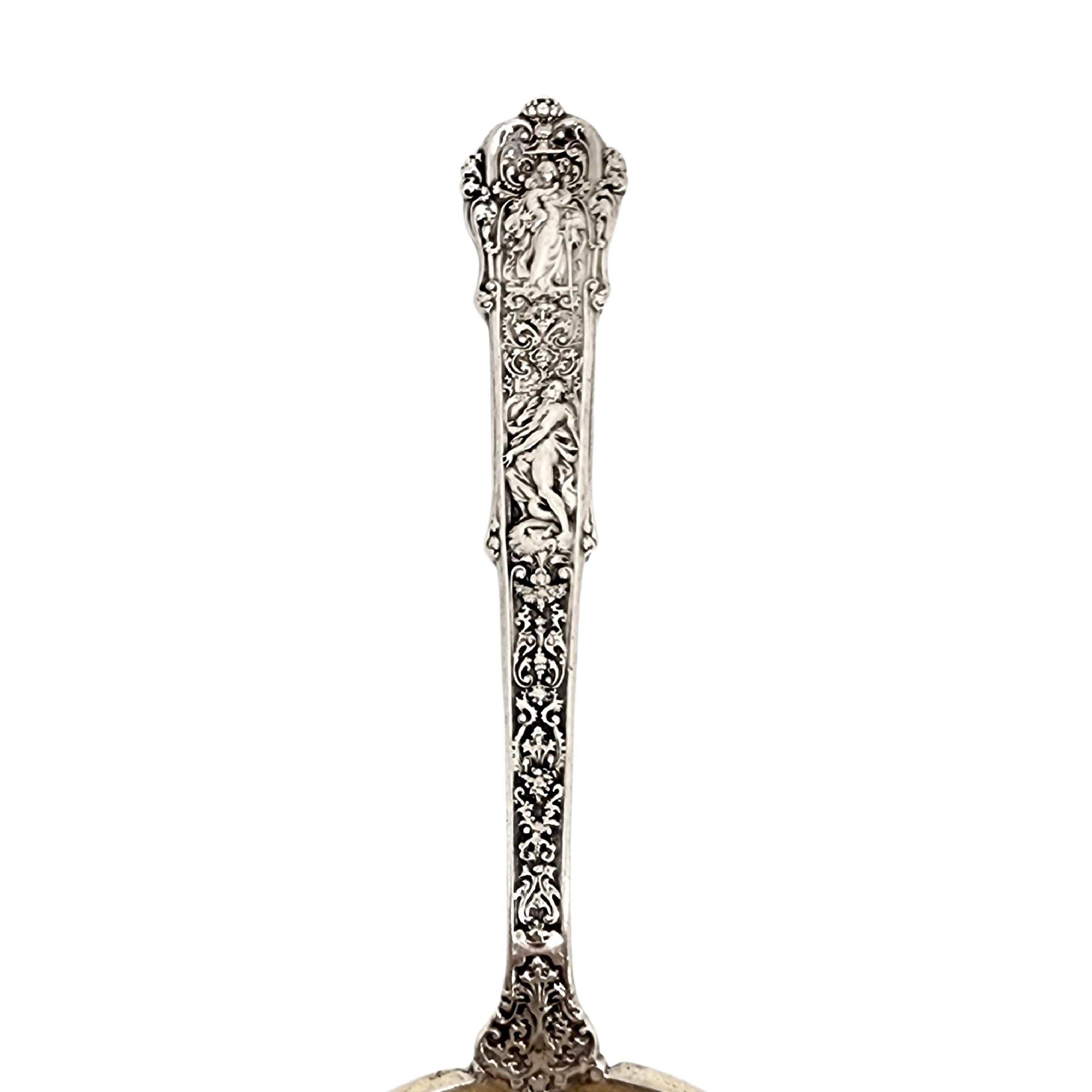 Women's or Men's Gorham Coligni Sterling Silver Gold Wash Bowl Pea Serving Spoon w/Mono #15661 For Sale
