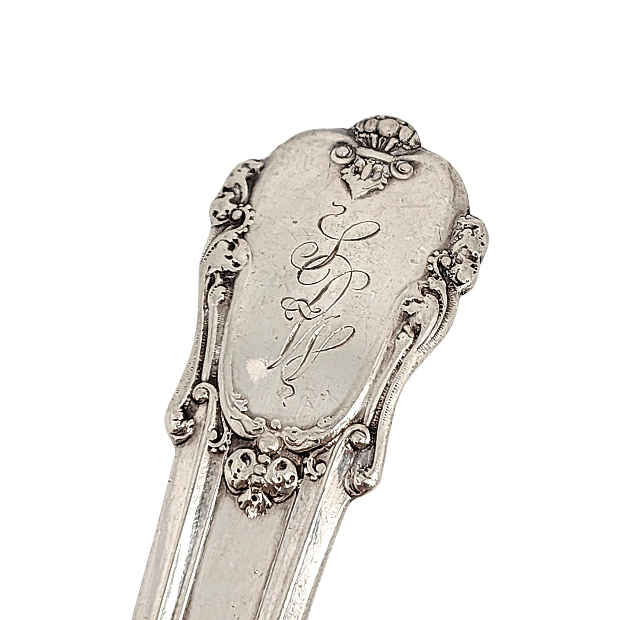 Gorham Coligni Sterling Silver Gold Wash Bowl Pea Serving Spoon w/Mono #15661 For Sale 4