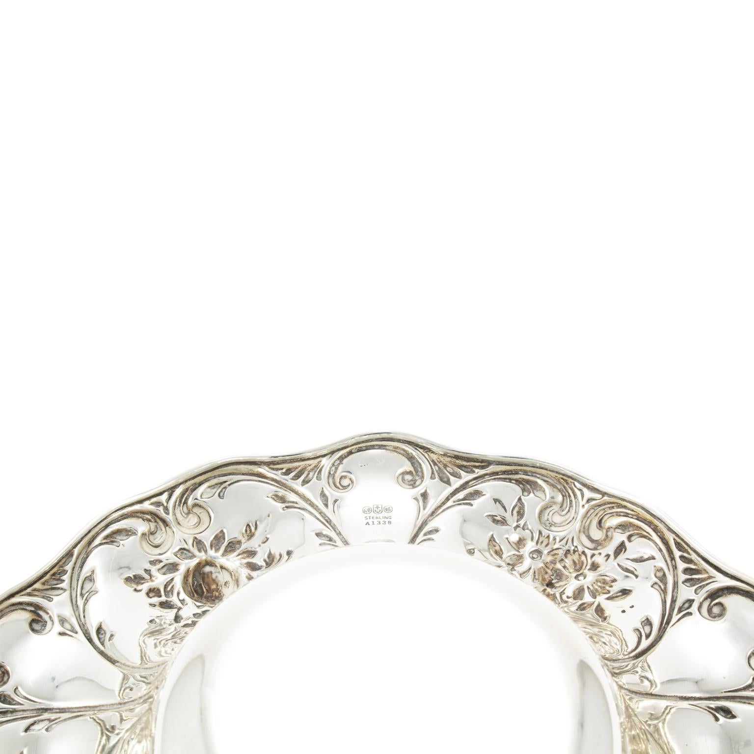 Hand-Crafted Gorham Corporation Early Victorian Handcrafted Silver Sterling Centrepiece, 1909 For Sale