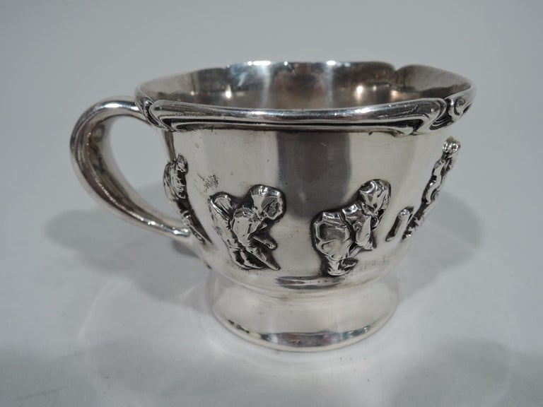 Gorham Edwardian Sterling Silver Allegorical Baby Cup at 1stdibs