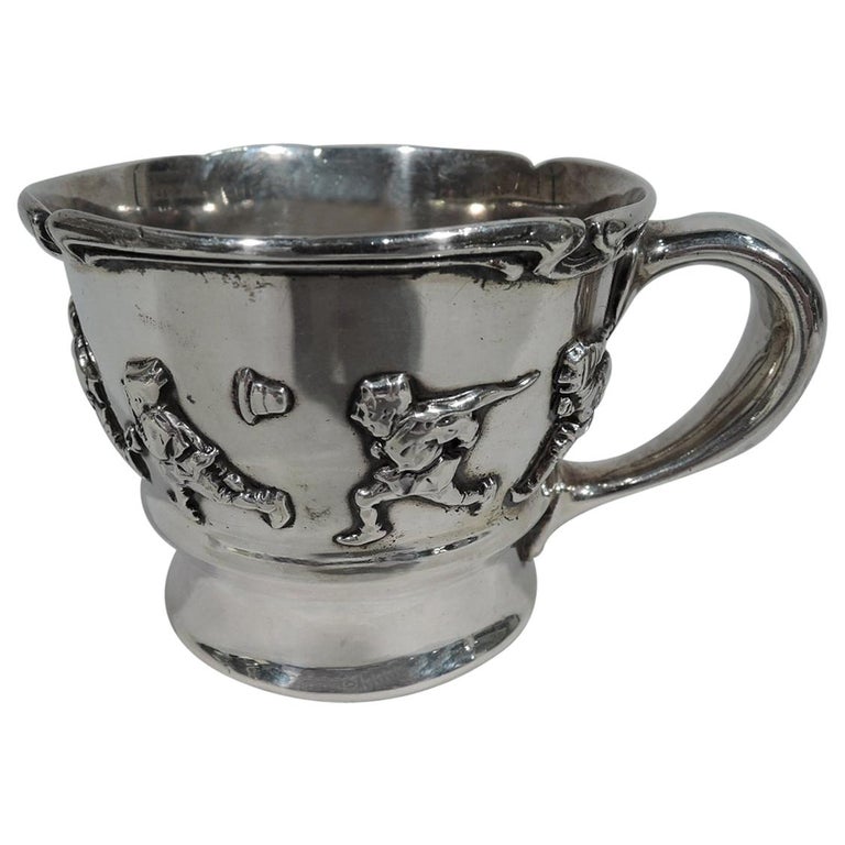 Gorham Edwardian Sterling Silver Allegorical Baby Cup at 1stDibs