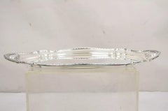 Gorham English Edwardian Y907 Wreath Silver Plated Oval Serving Platter Tray