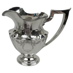 Gorham Engraved Plymouth Sterling Silver Water Pitcher