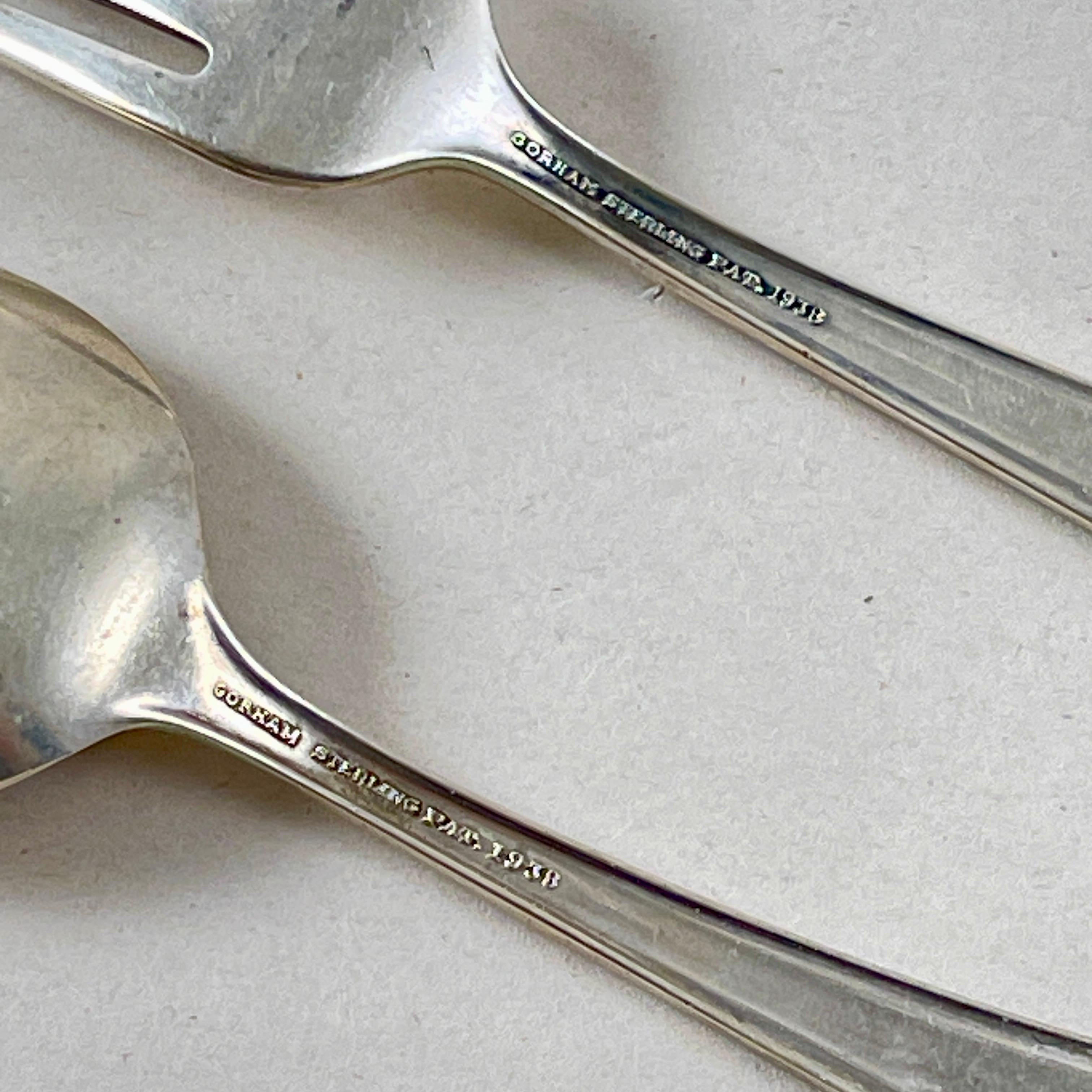 Juego para niños Gorham Estate de plata de ley con diseño Greenbrier, 2 piezas en venta 1
