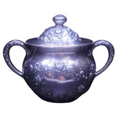 Gorham Fleury Sterling Silver Double Handle Sugar Bowl