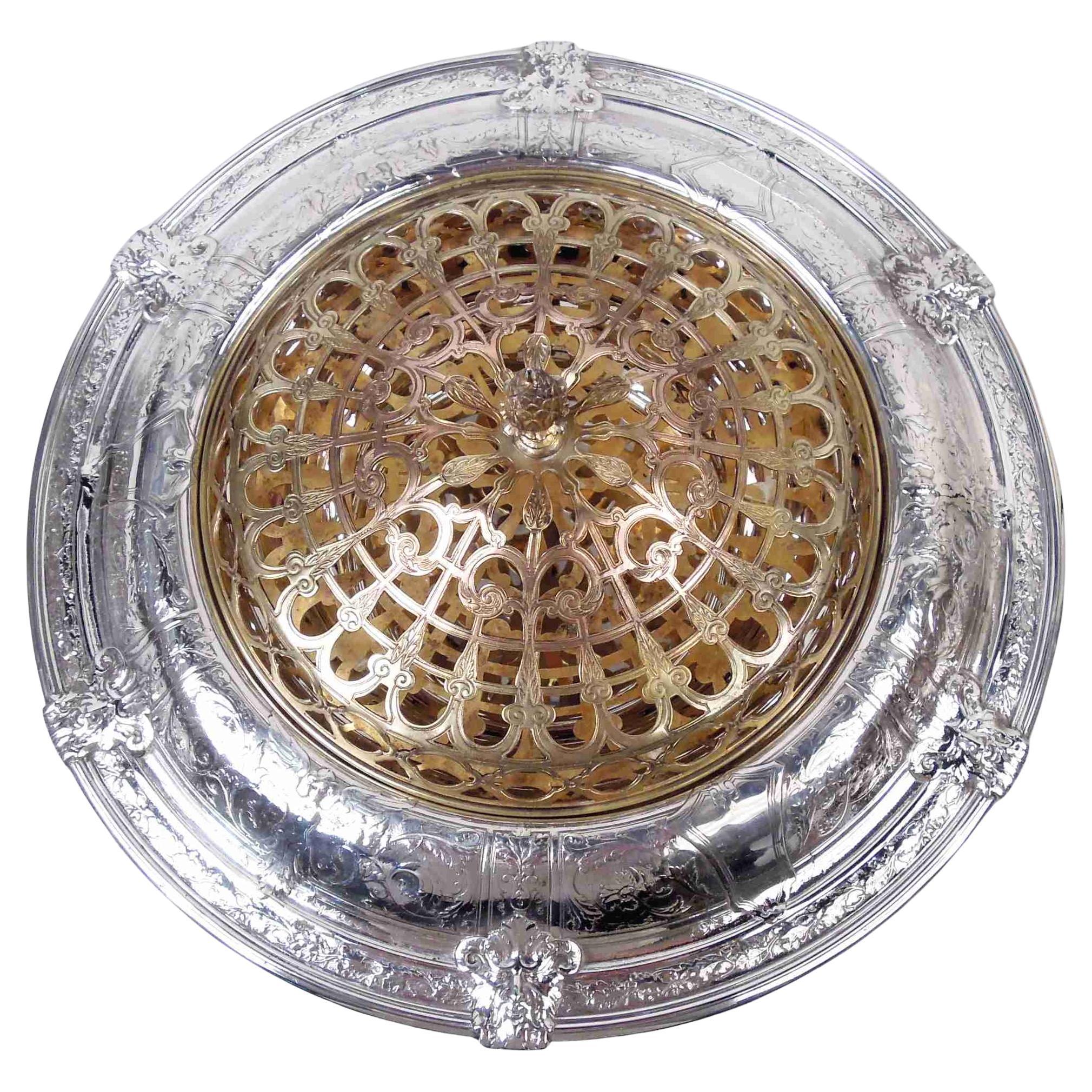 Gorham Florenz Sterling Silver Centerpiece Flower Bowl, 1924