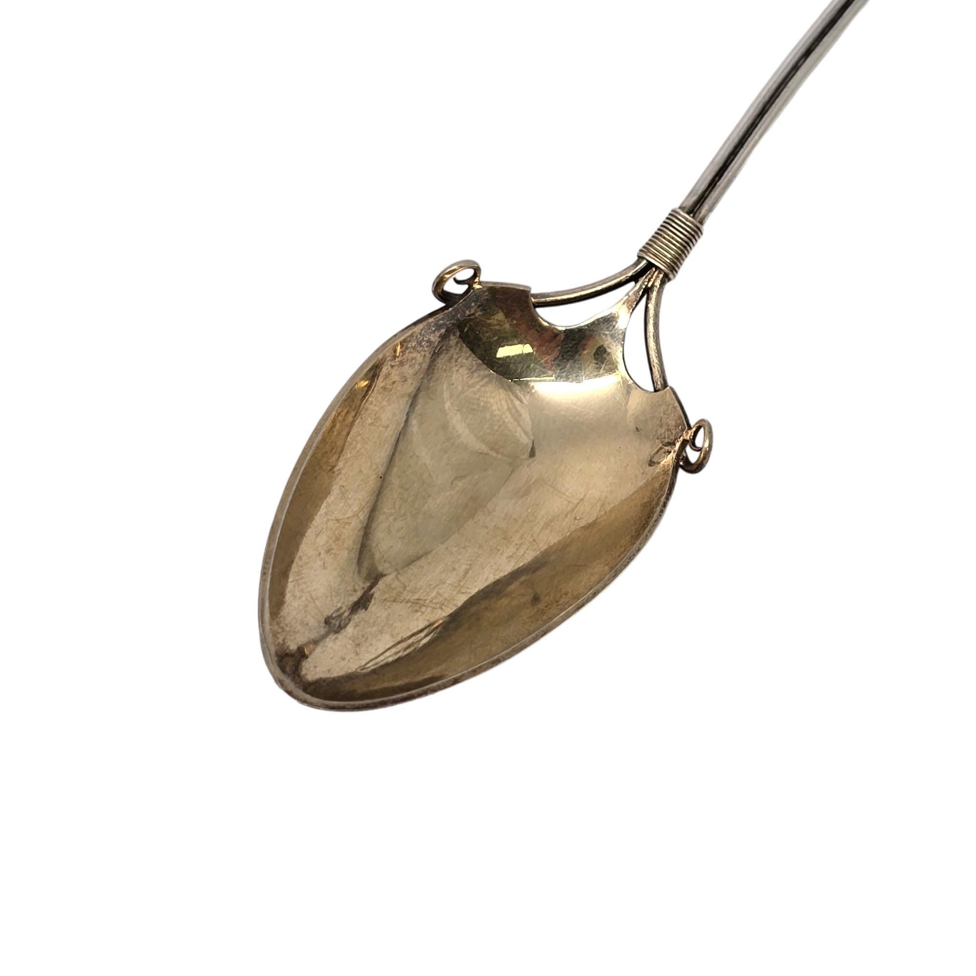 Gorham per Tiffany & Co. Cucchiaio per uccelli in argento sterling e oro 5 3/4