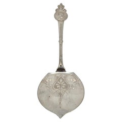 Gorham for Tiffany & Co Sterling Silver Medallion Pastry Server w/Mono #19616