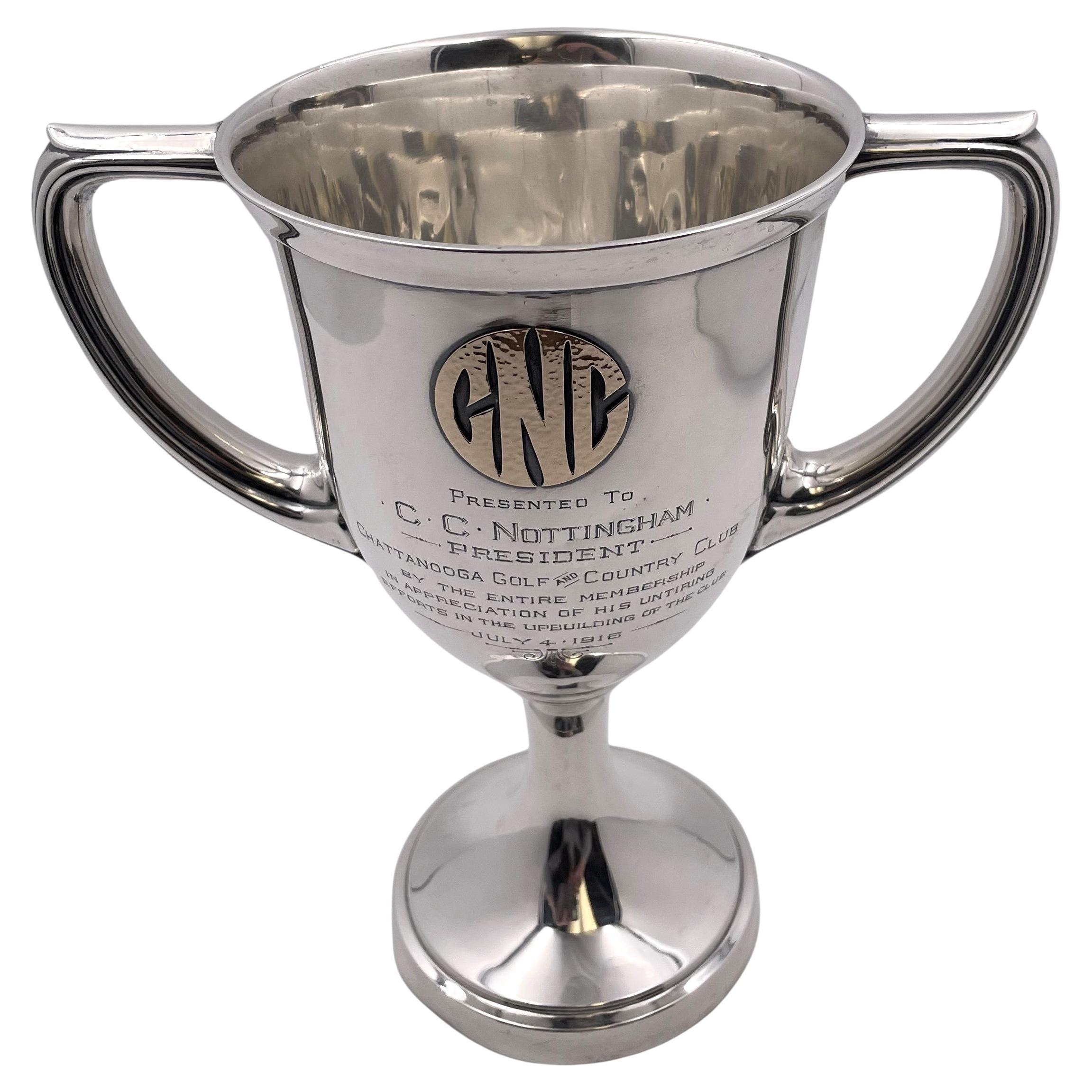 Gorham Gold and Sterling Silver 1915 Trophy Cup Chattanooga Golf & Country Club