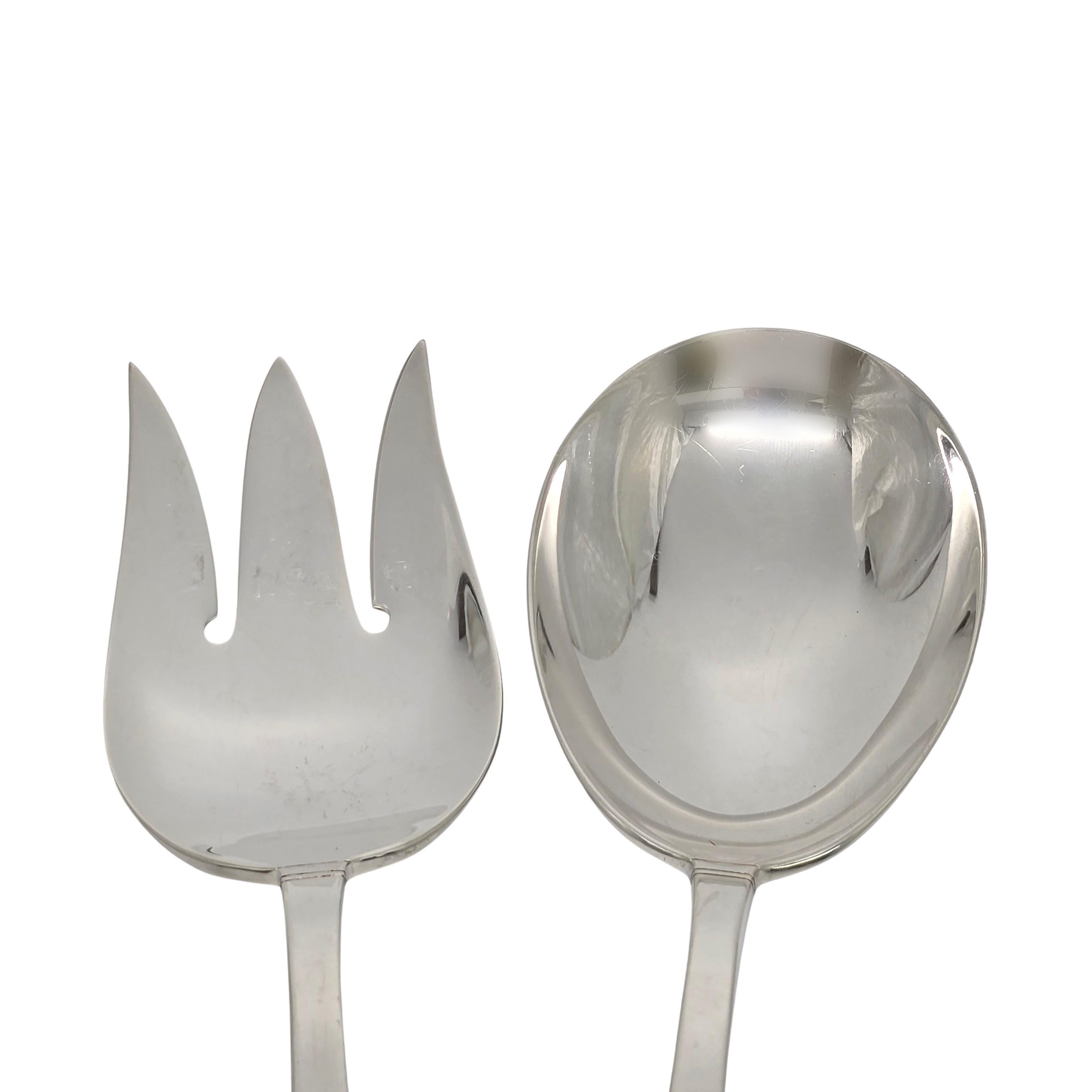 Set di forchette e cucchiai da insalata in argento sterling con punta d'oro di Gorham #18802 in vendita 1