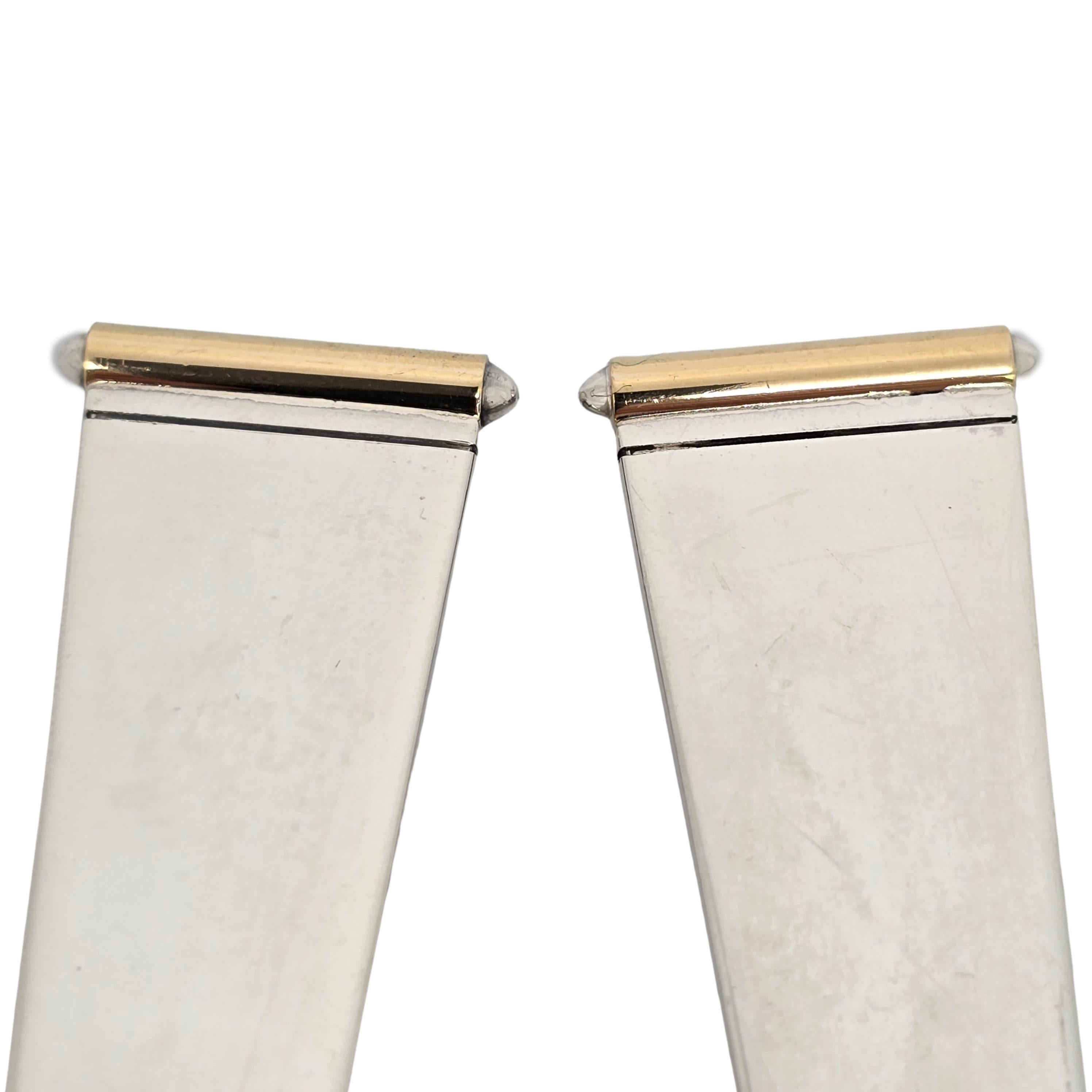 Set di forchette e cucchiai da insalata in argento sterling con punta d'oro di Gorham #18802 in vendita 4