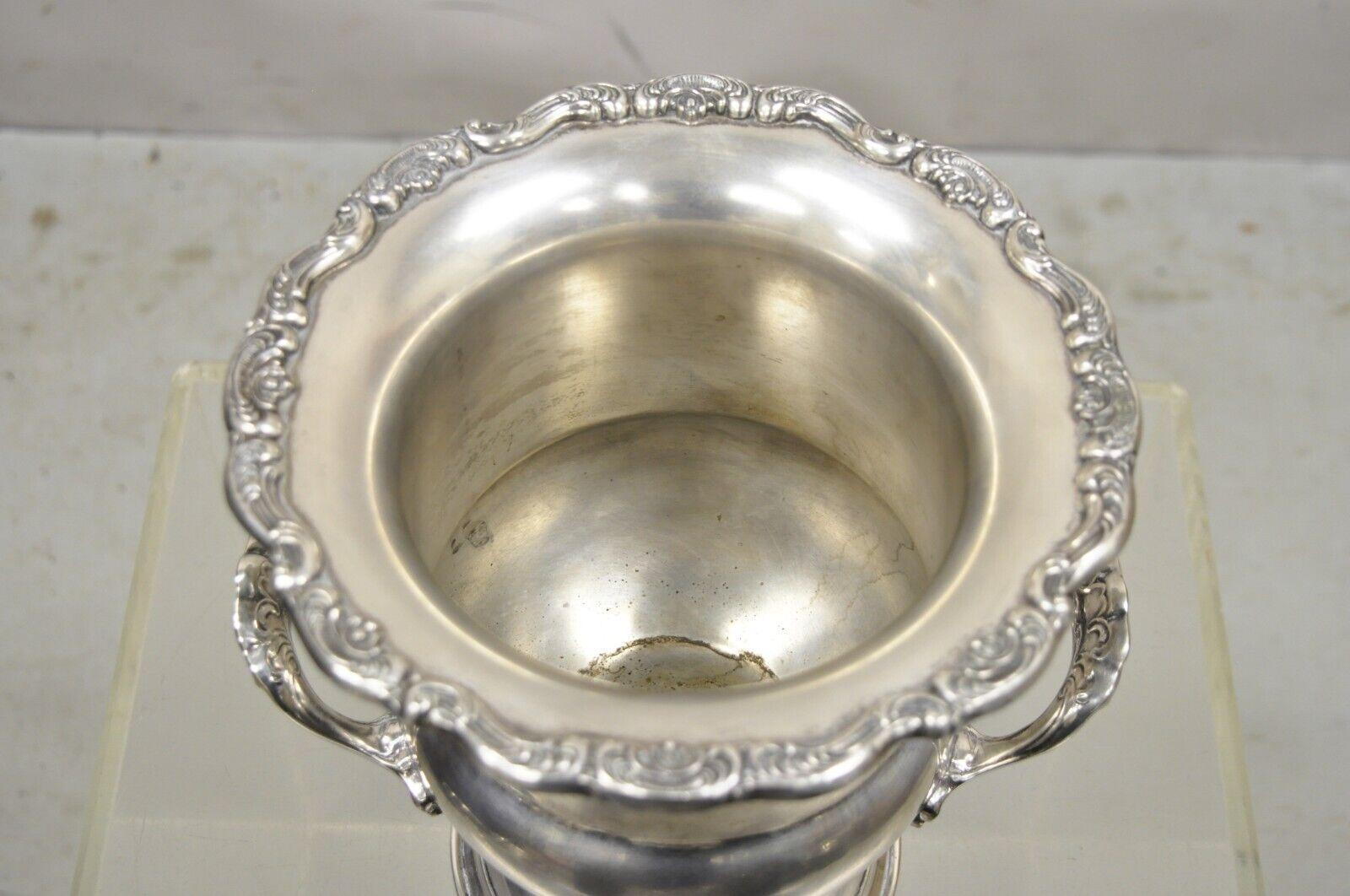 Gorham Heritage YH343 Silver Plated Trophy Cup Champagne Chiller Ice Bucket In Good Condition In Philadelphia, PA