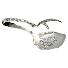 Gorham Imperial Chrysanthemum Sterling Silver Large Ice Serving Tongs