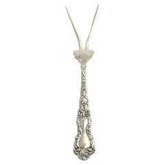 Forchetta per patate Gorham Imperial Chrysanthemum in argento sterling