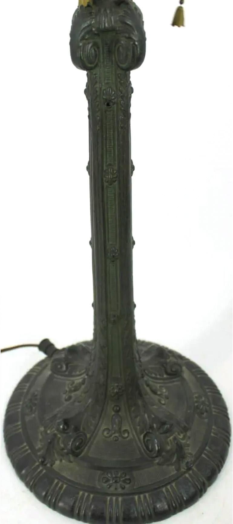 Gorham Leaded Glass Table Lamp For Sale 2