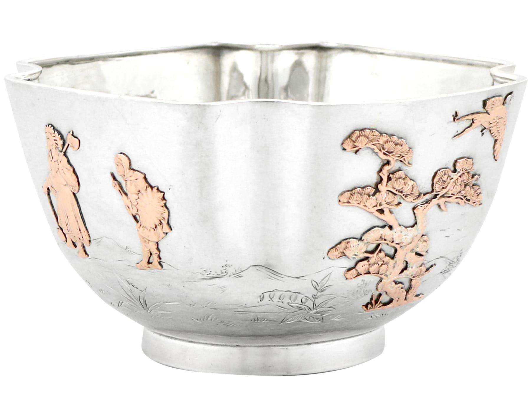 Antique American Sterling Silver Bowl Gorham Manufacturing Company  In Excellent Condition For Sale In Jesmond, Newcastle Upon Tyne