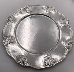 Gorham Martele Set of 24 0.9584 Silver Dinner and Bread Plates Art Nouveau Style