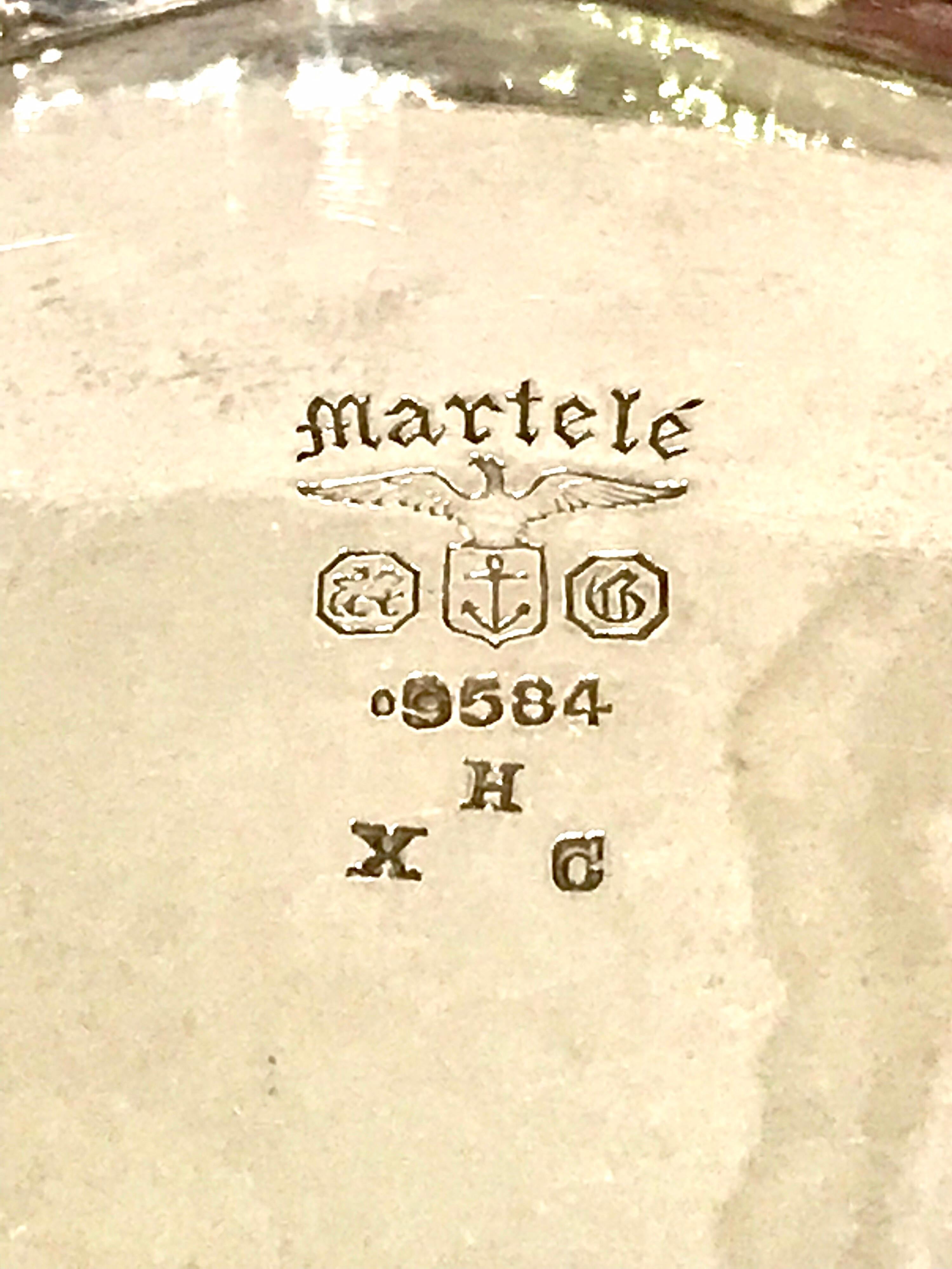 Martele by Gorham Silbernes sechsteiliges Kaffee- und Teeservice mit Tablett 1905-1907 im Angebot 12