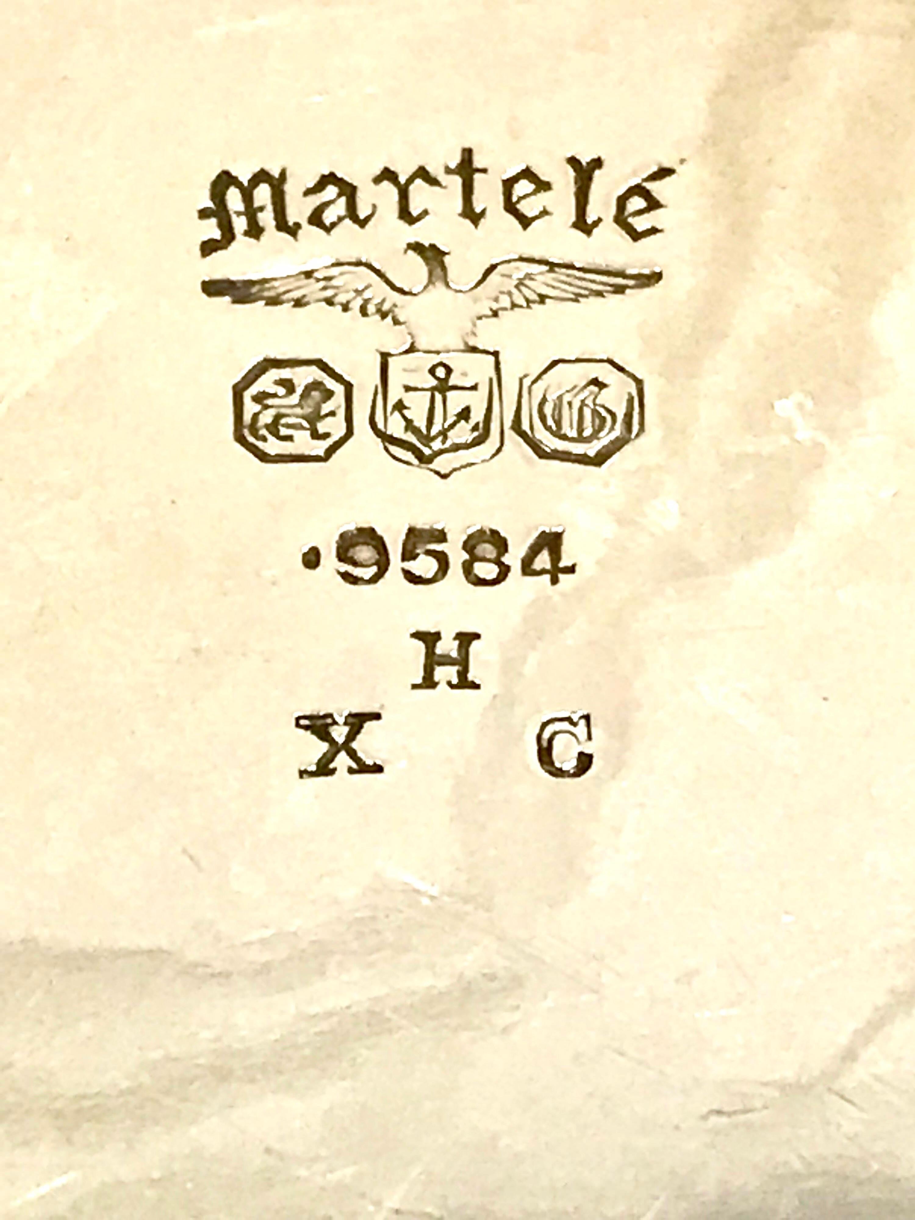 Martele by Gorham Silbernes sechsteiliges Kaffee- und Teeservice mit Tablett 1905-1907 im Angebot 13