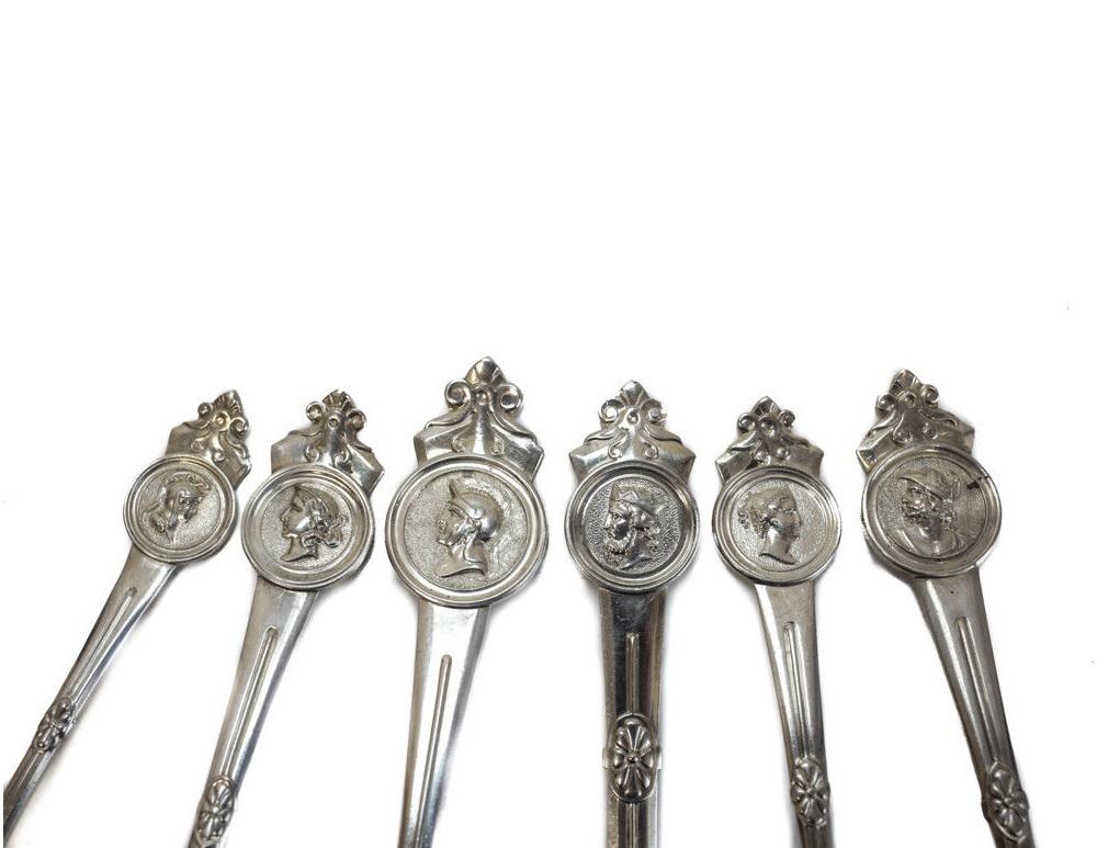 North American Gorham Mfg Co Sterling Silver 6 Piece Service for 12 in Medallion, Issued 1864