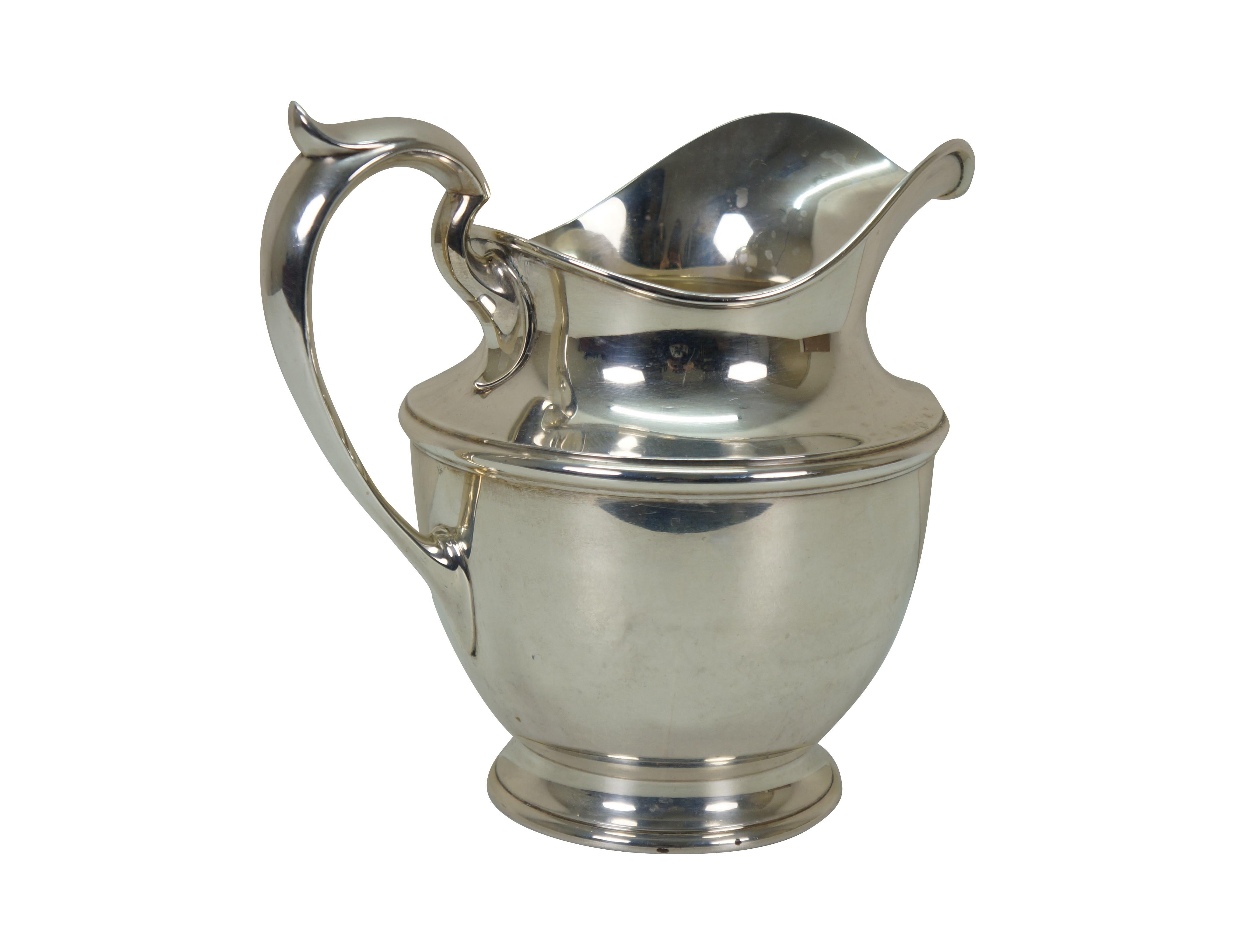 Gorham Mitte des Jahrhunderts Sterling Silber Georgian Wasser Krug 4,5 Pints 727g 9