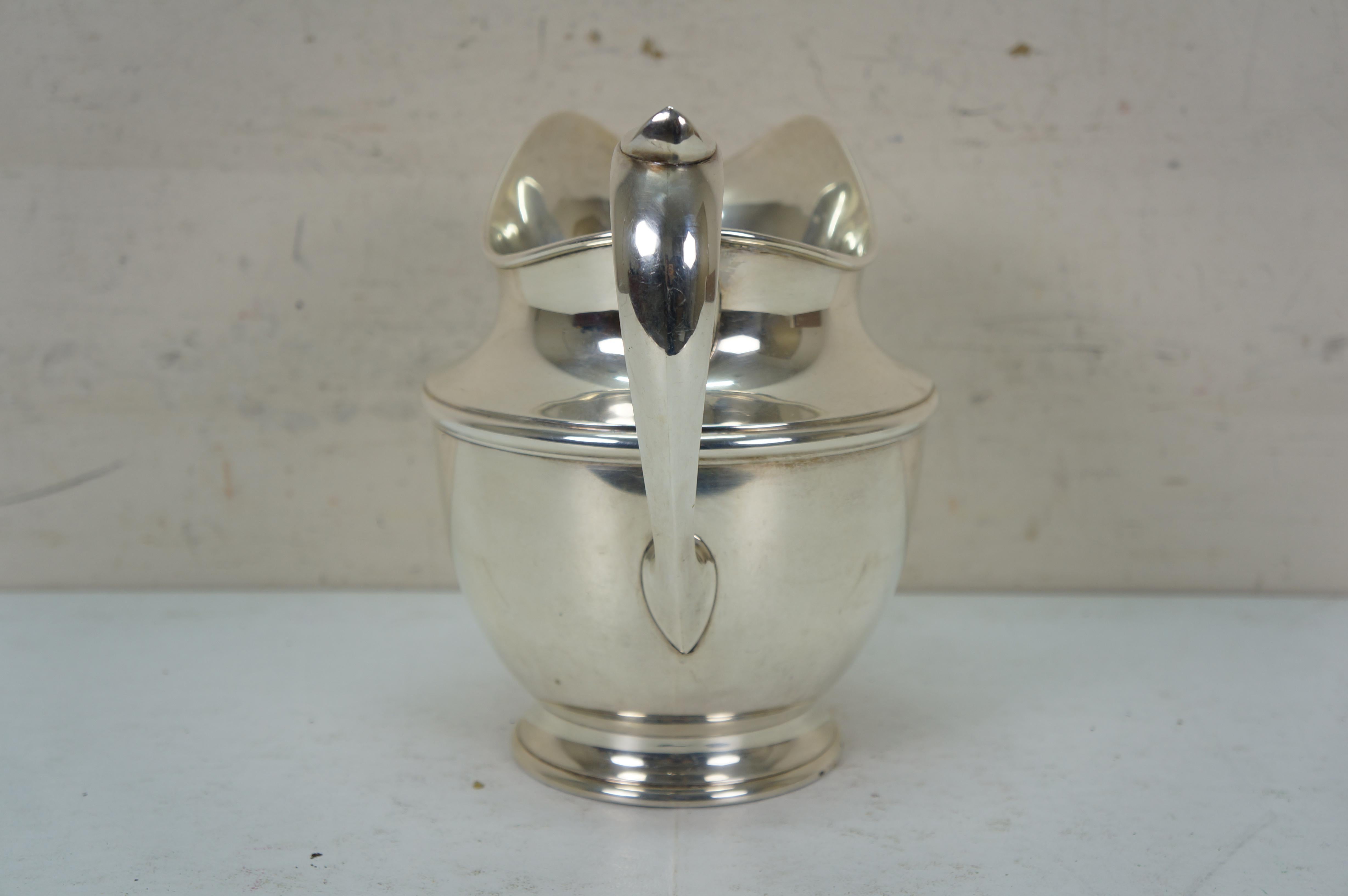 Gorham Mitte des Jahrhunderts Sterling Silber Georgian Wasser Krug 4,5 Pints 727g 9