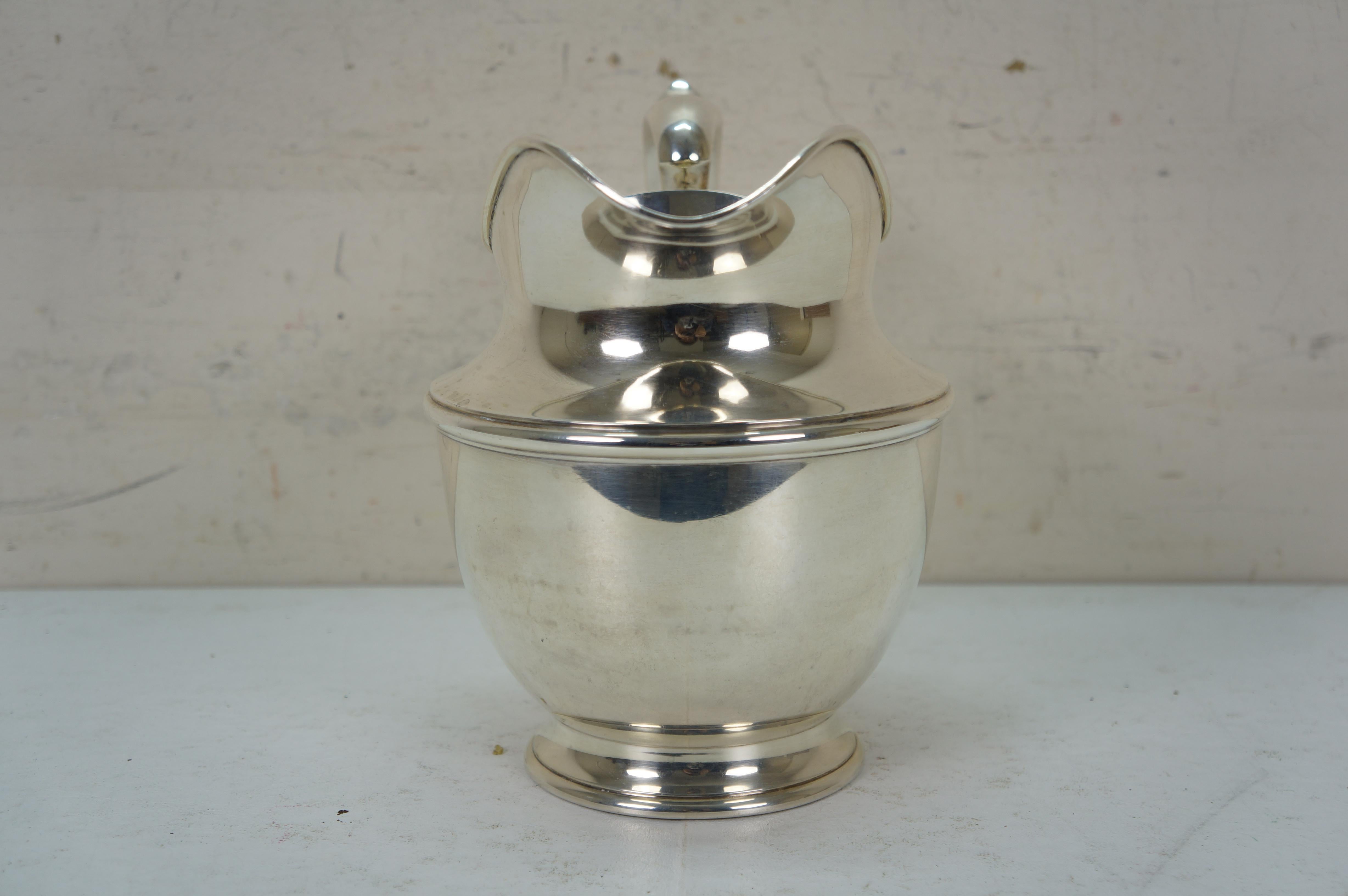 Gorham Mitte des Jahrhunderts Sterling Silber Georgian Wasser Krug 4,5 Pints 727g 9