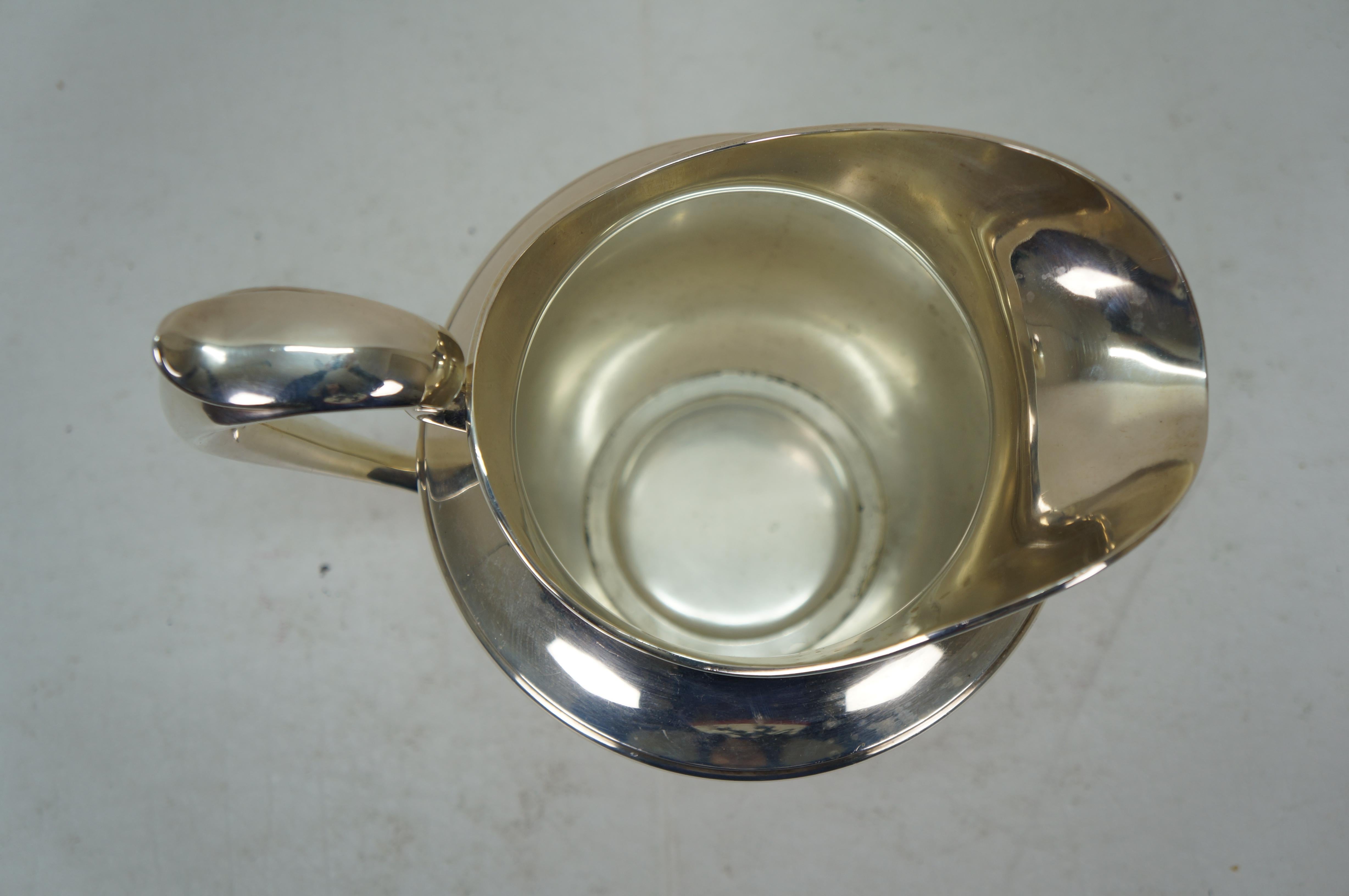 Gorham Mitte des Jahrhunderts Sterling Silber Georgian Wasser Krug 4,5 Pints 727g 9