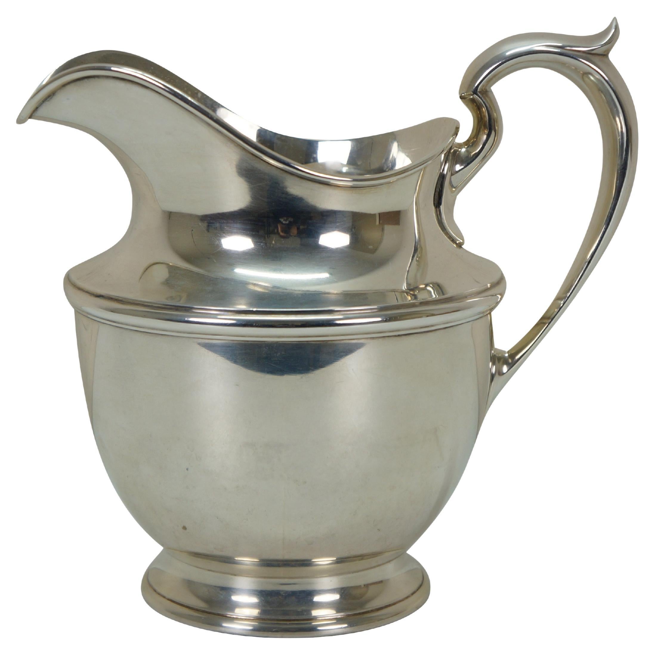 Gorham Mid Century Sterling Silver Georgian Water Pitcher 4.5 Pints 727g 9"