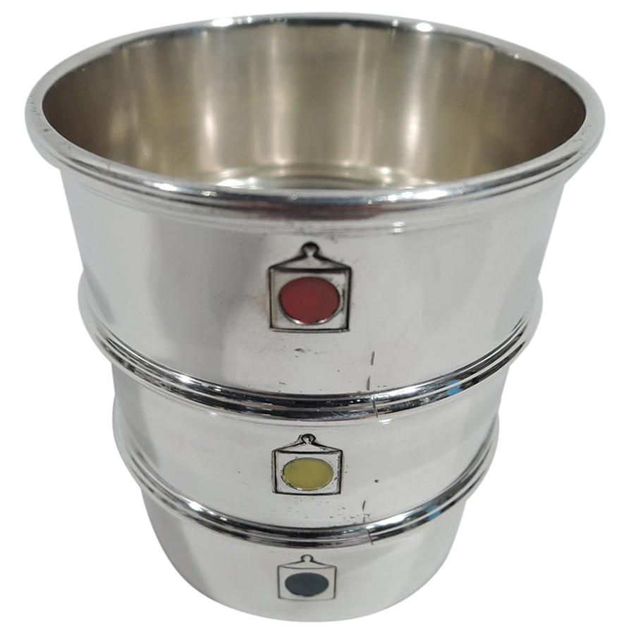 Gorham Mid-Century Modern Sterling Silver Stoplight Jigger