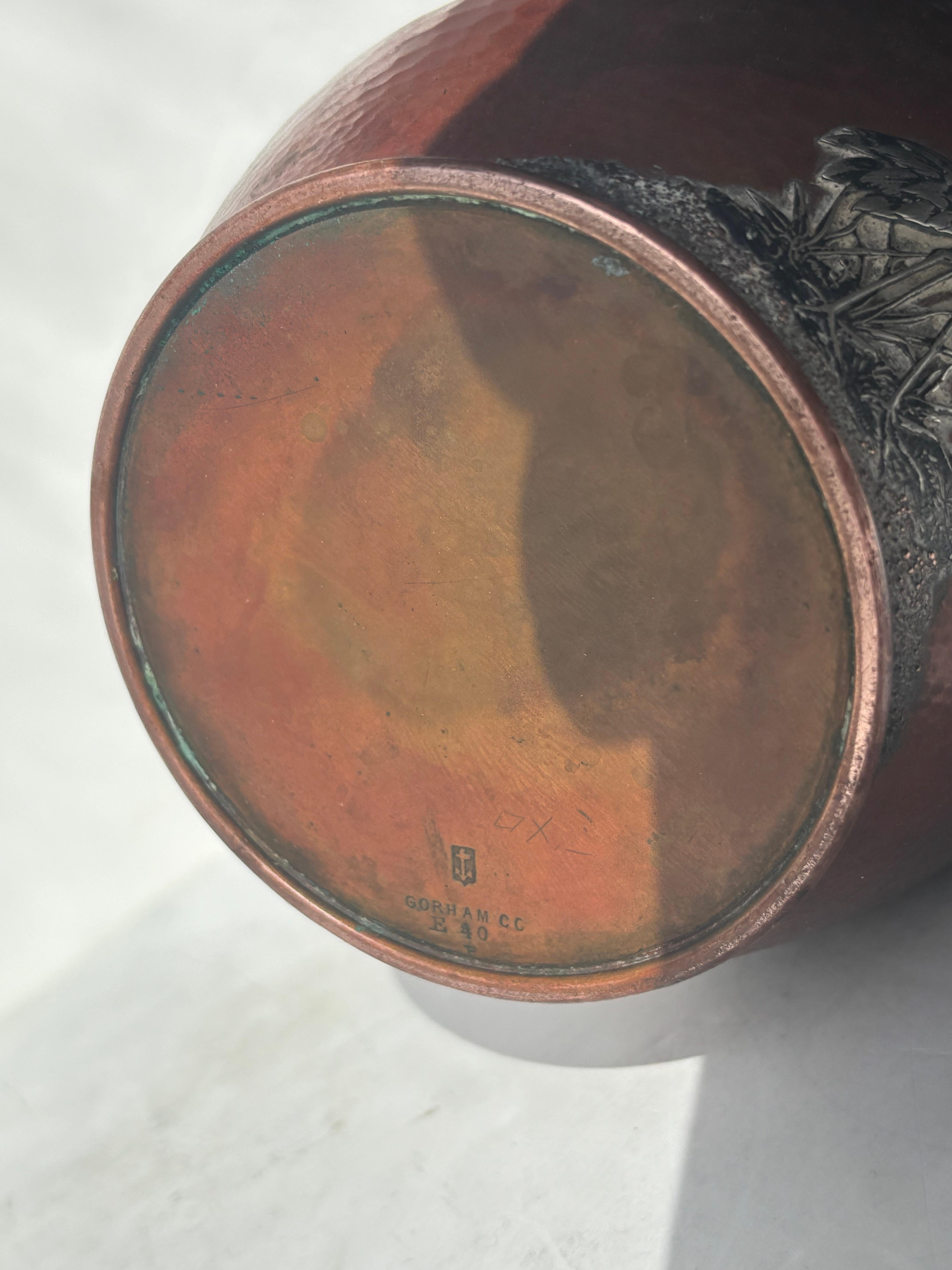 Gorham Mezcla de metales cobre esterlina  cafetera de plata estilo turco japonés Fines del siglo XIX en venta