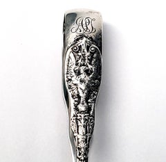 Gorham Mythologique Sterling Silver Bon Bon Tongs, With Monogram