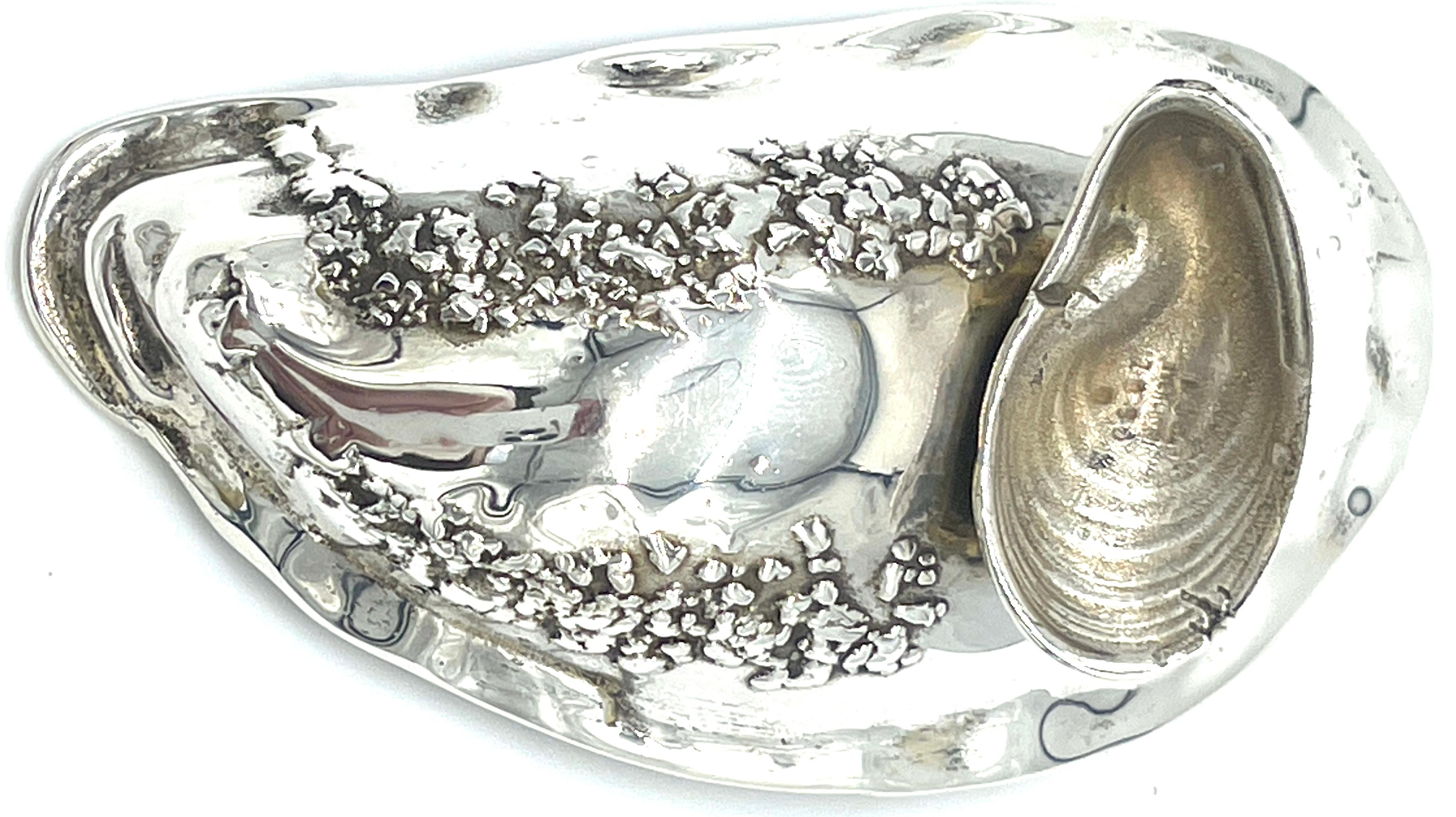Gorham 'Narragansett' Gold Washed Sterling Shell Dish & Figural Crab Spoon  For Sale 4