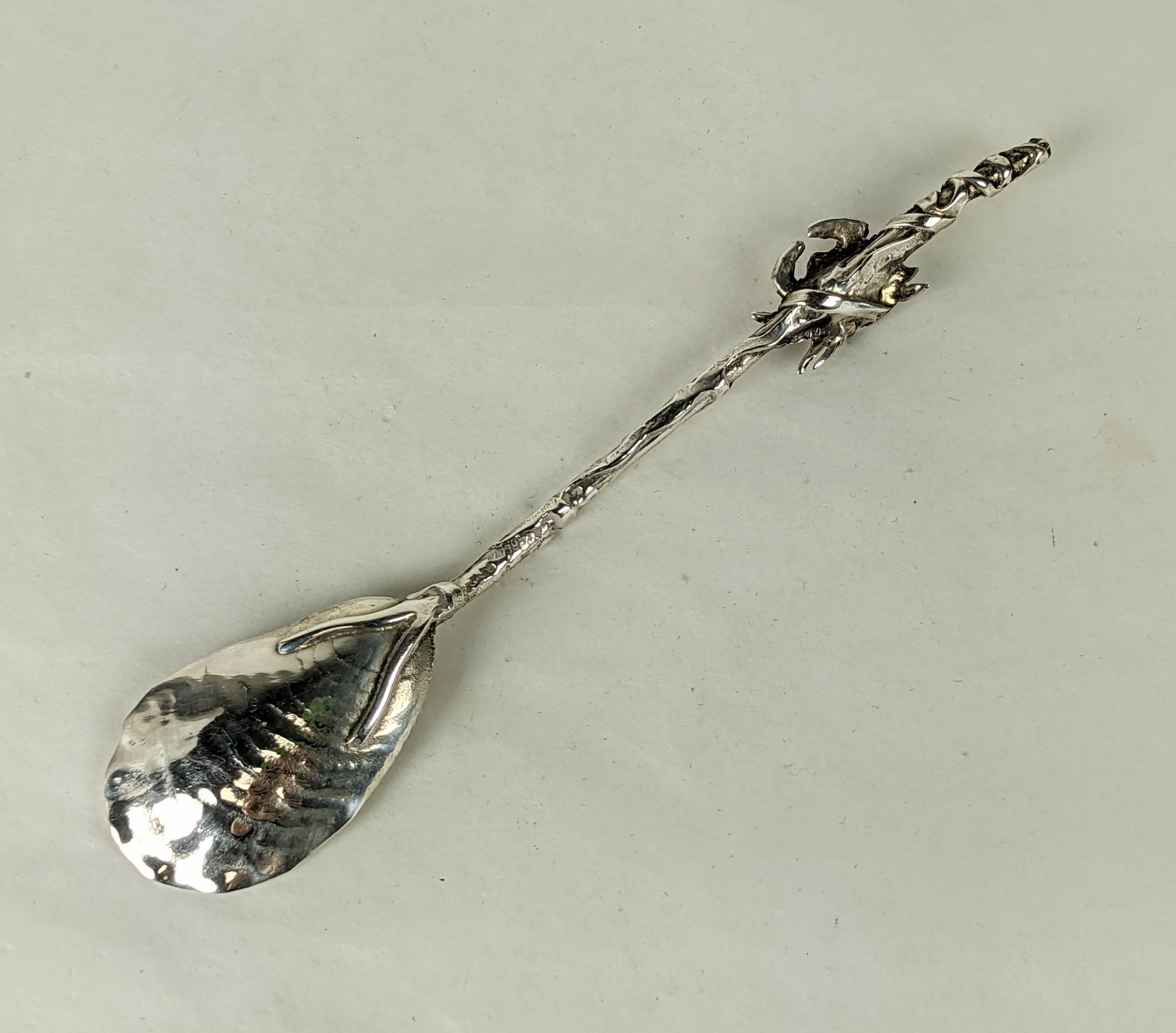 Late 19th Century Gorham Narragansett Salt Spoon  For Sale
