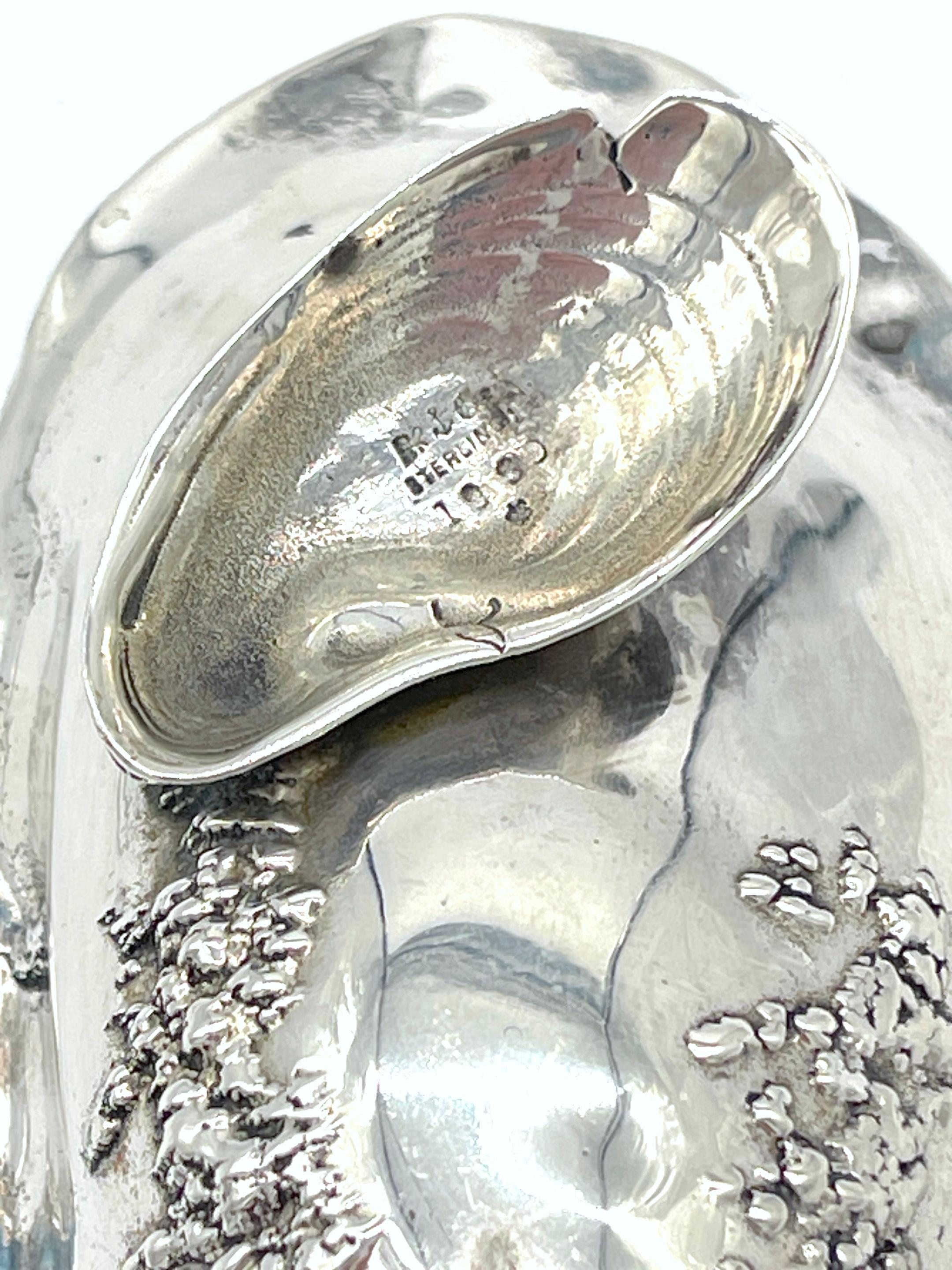 Gorham 'Narragansett' Sterling- Silver Shell Dish & Figural Crab Spoon For Sale 2