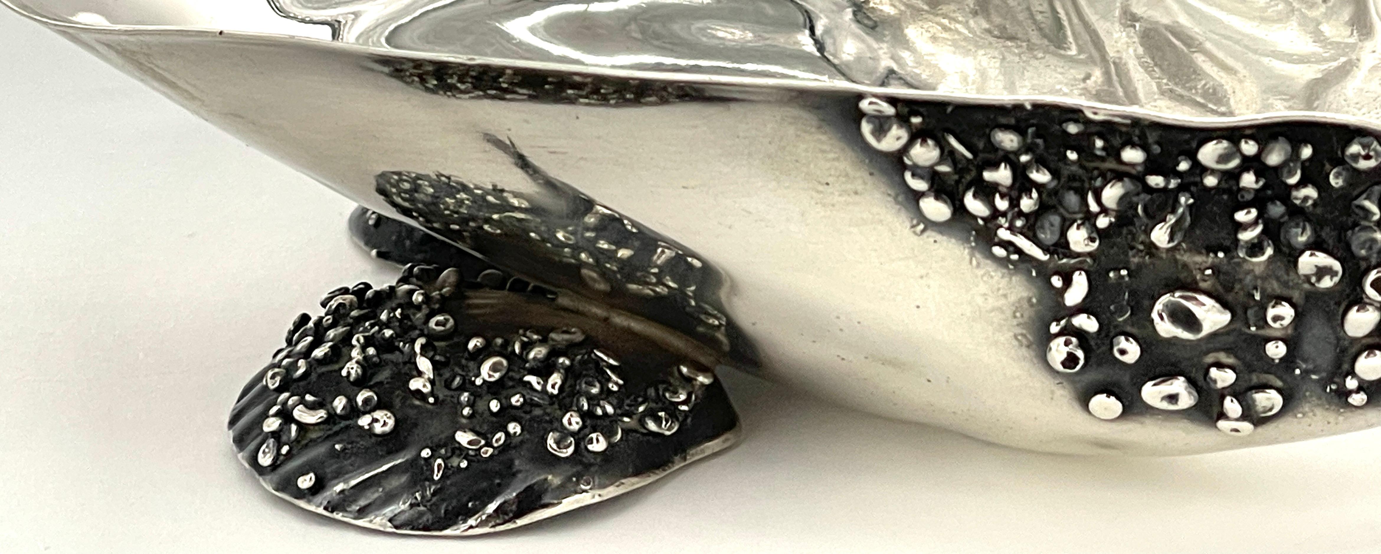Gorham  'Narragansett' Sterling Silver Shell Oyster Serving Dish 2