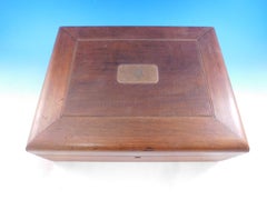 Gorham Plain Sterling Silver Flatware Set Service 155 pieces Fitted Box Dinner