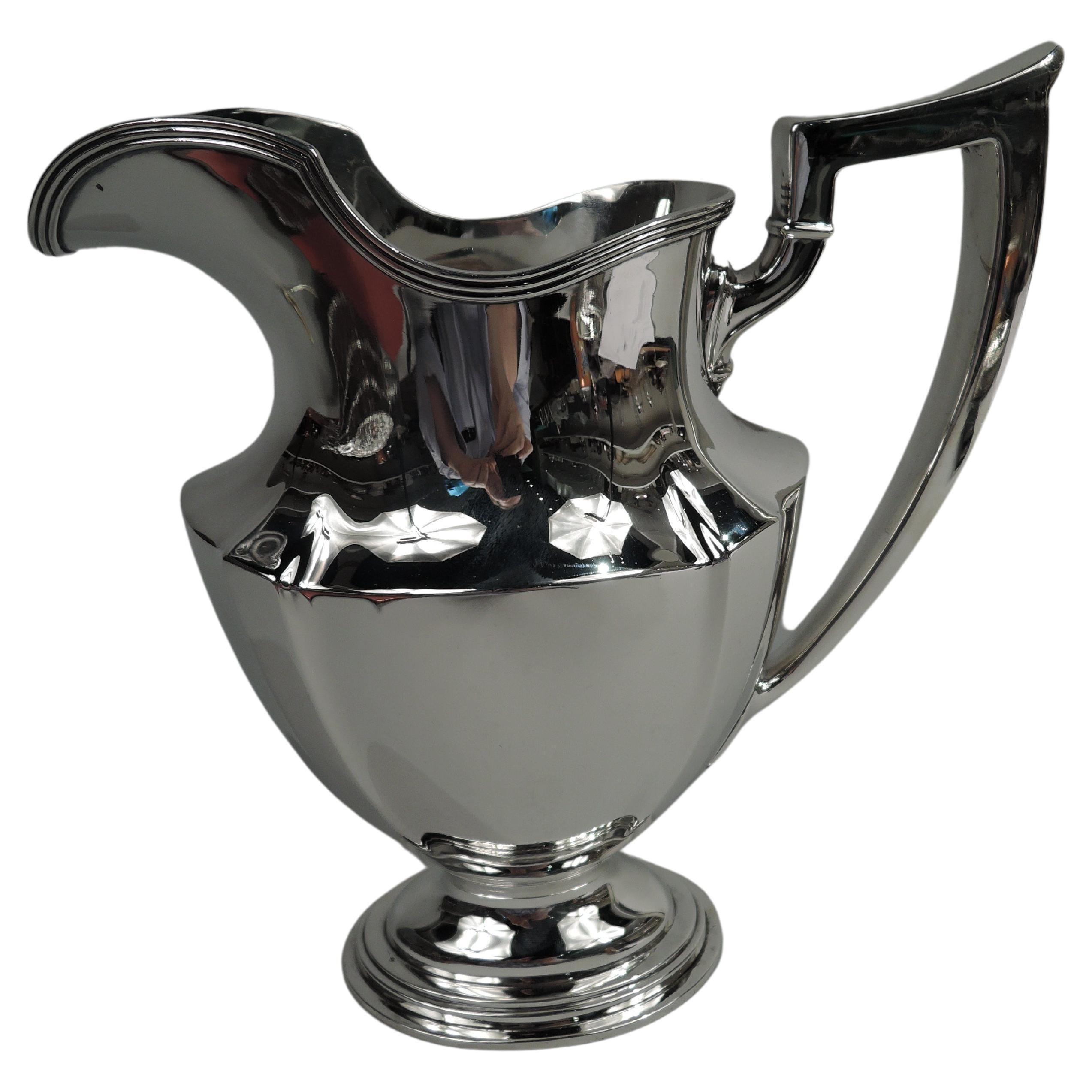 Gorham Plymouth Sterling Silver Water Pitcher, 1909 For Sale
