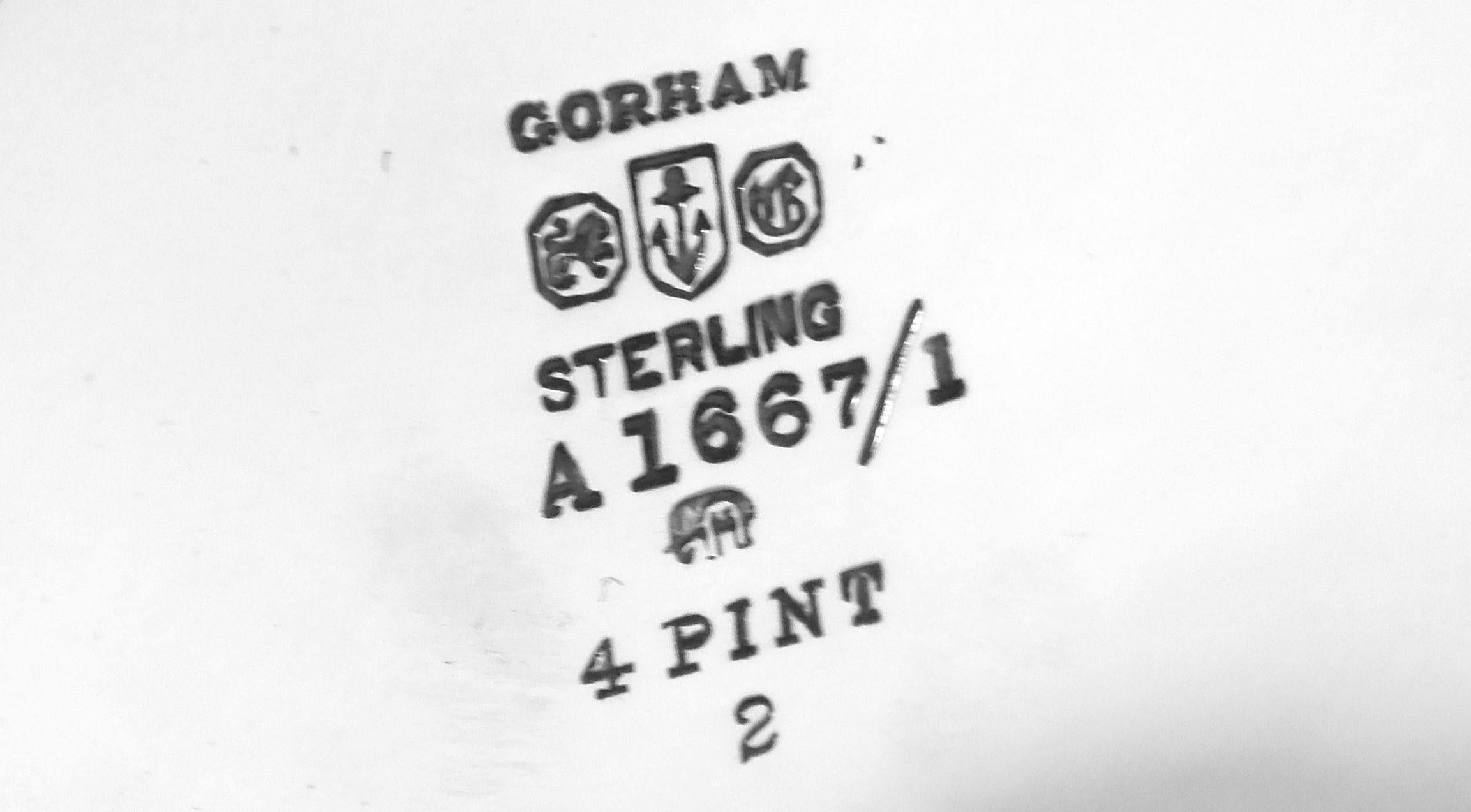 Gorham Prohibition-Era Sterling Silver Cocktail Shaker, 1930 For Sale 4