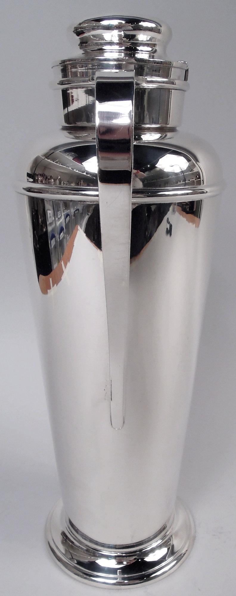 American Gorham Prohibition-Era Sterling Silver Cocktail Shaker, 1930 For Sale