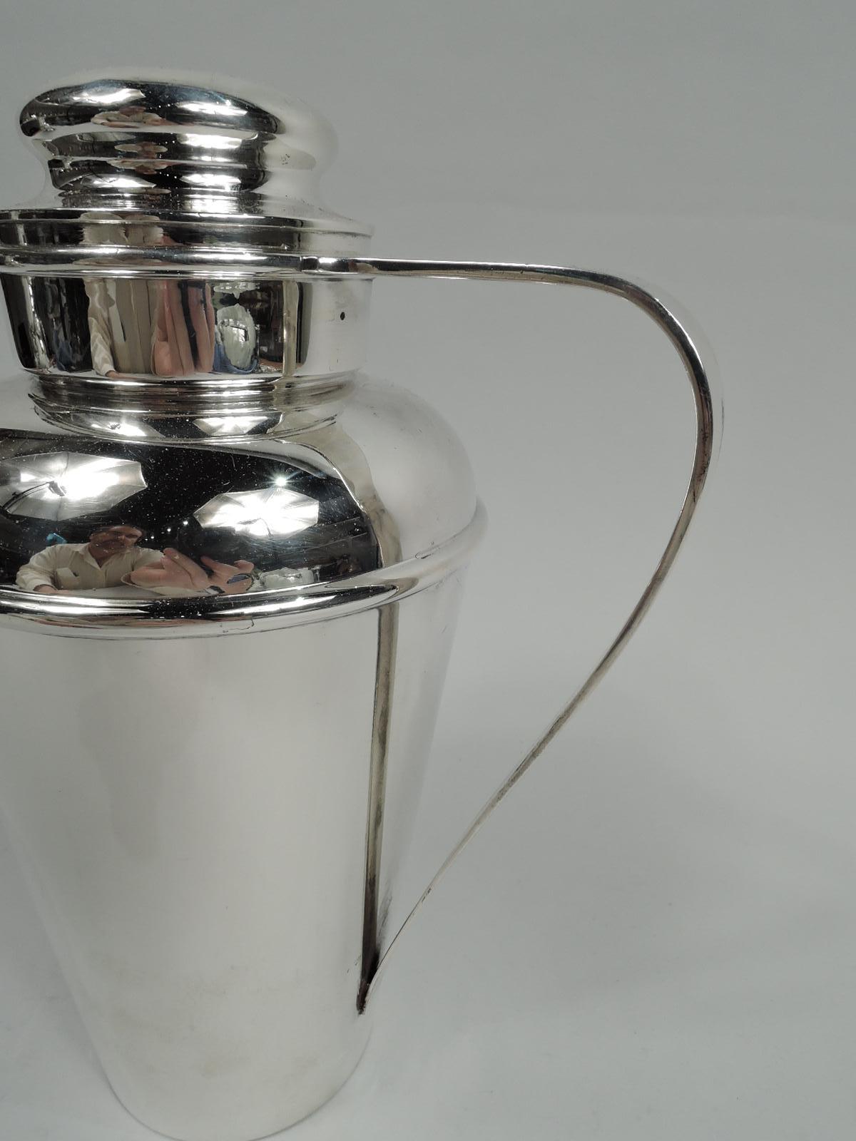 Early 20th Century Gorham Prohibition-Era Sterling Silver Cocktail Shaker