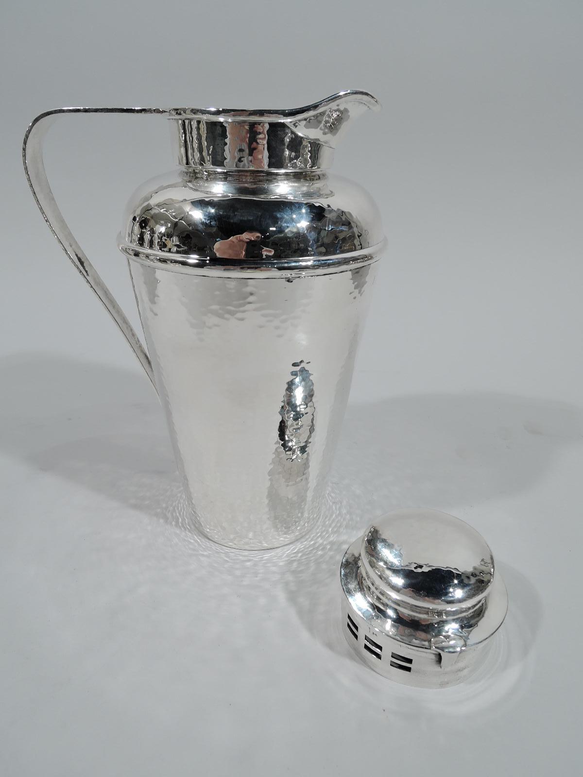 American Gorham Prohibition-Era Sterling Silver Craftsman Cocktail Shaker