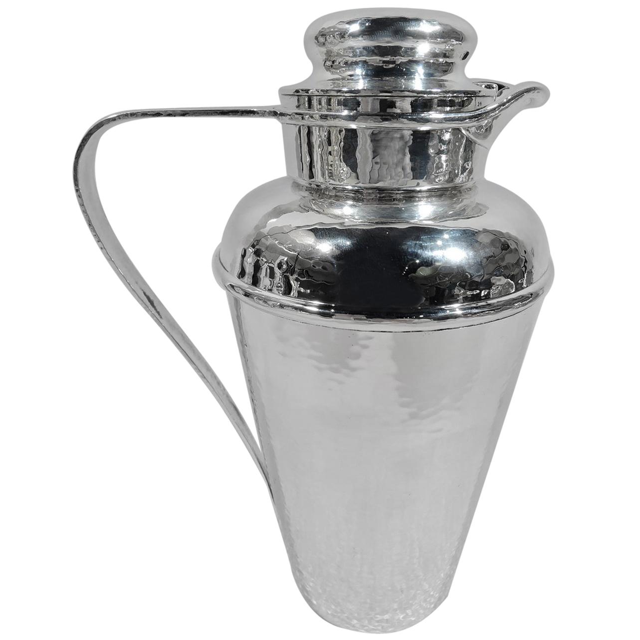 Gorham Prohibition-Era Sterling Silver Craftsman Cocktail Shaker