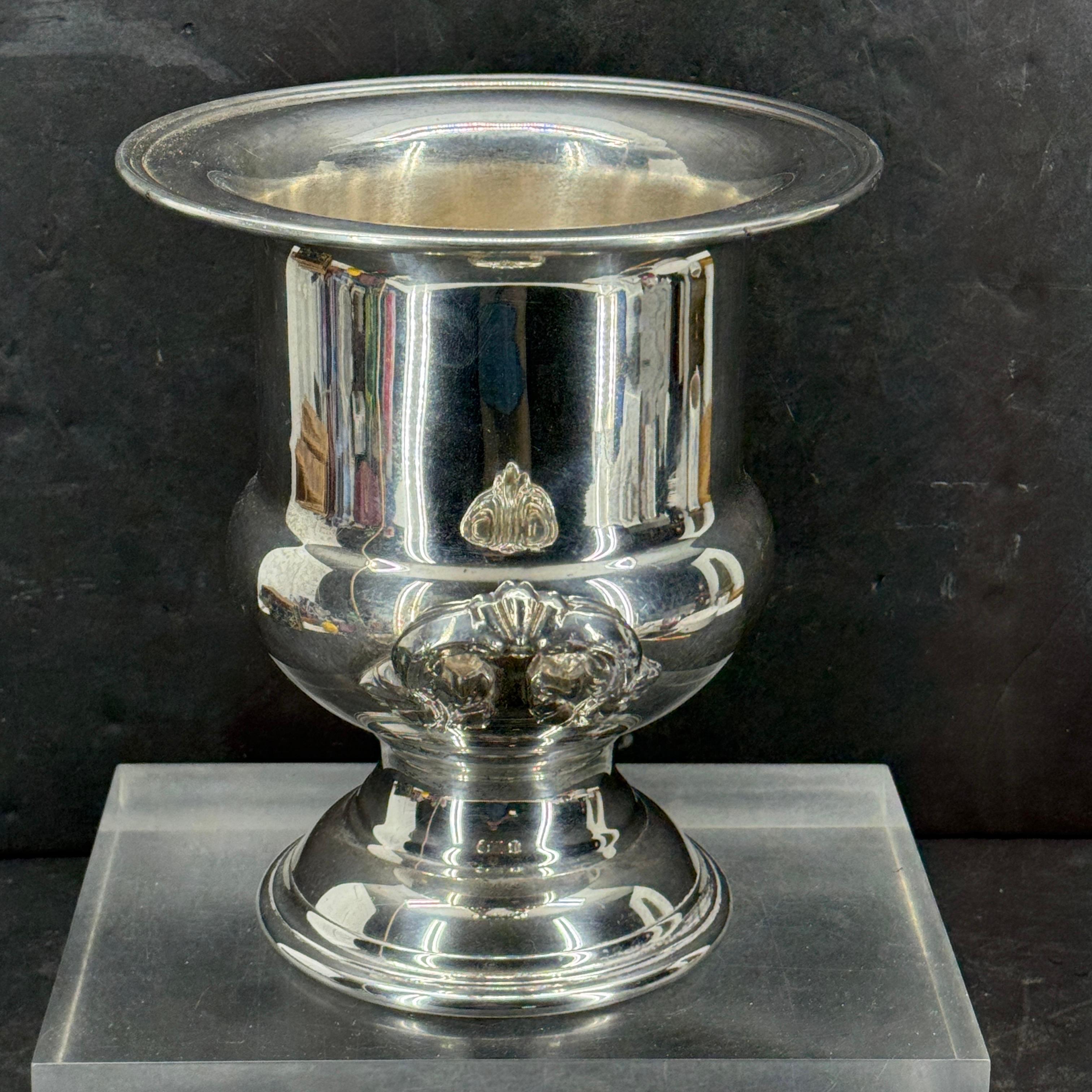 Gorham Silver Plate Wine Champagne Cooler Holder with Handles For Sale 5