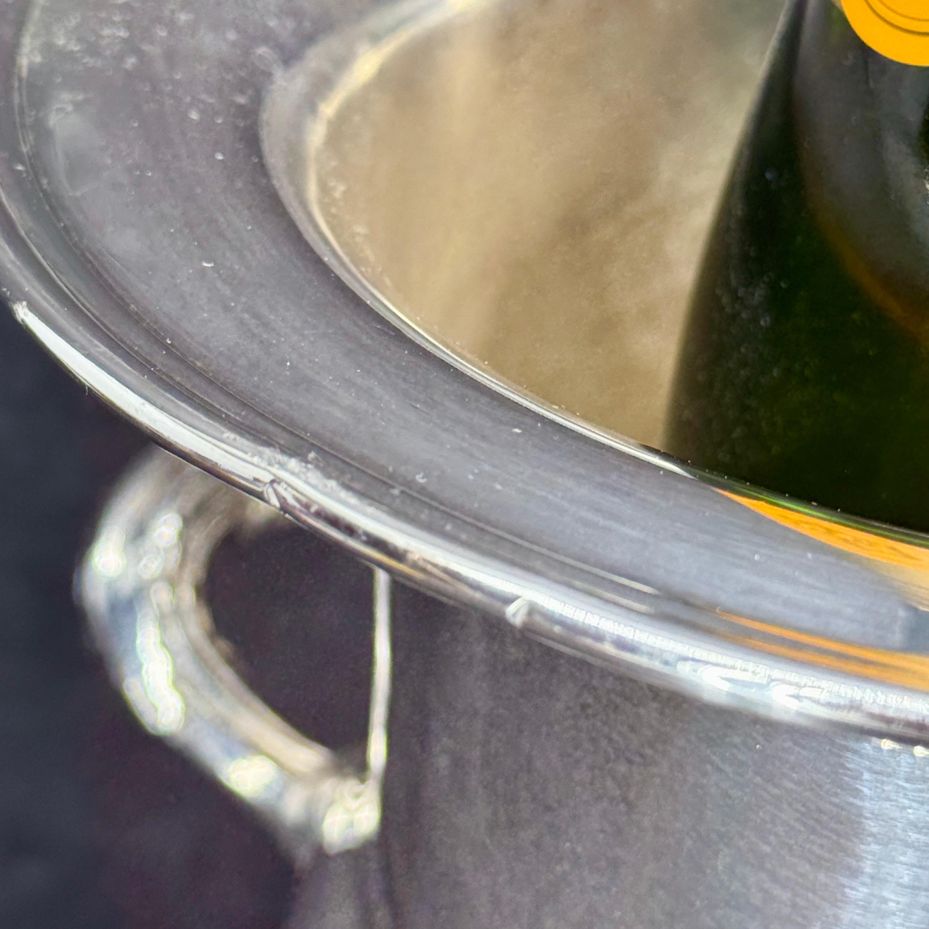 20th Century Gorham Silver Plate Wine Champagne Cooler Holder with Handles For Sale