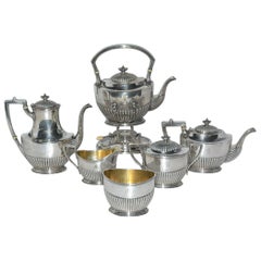 Antique Gorham Silver Plated 6-Piece Tea Service