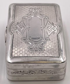 Gorham Silver Snuff Box from Mid-19th Century